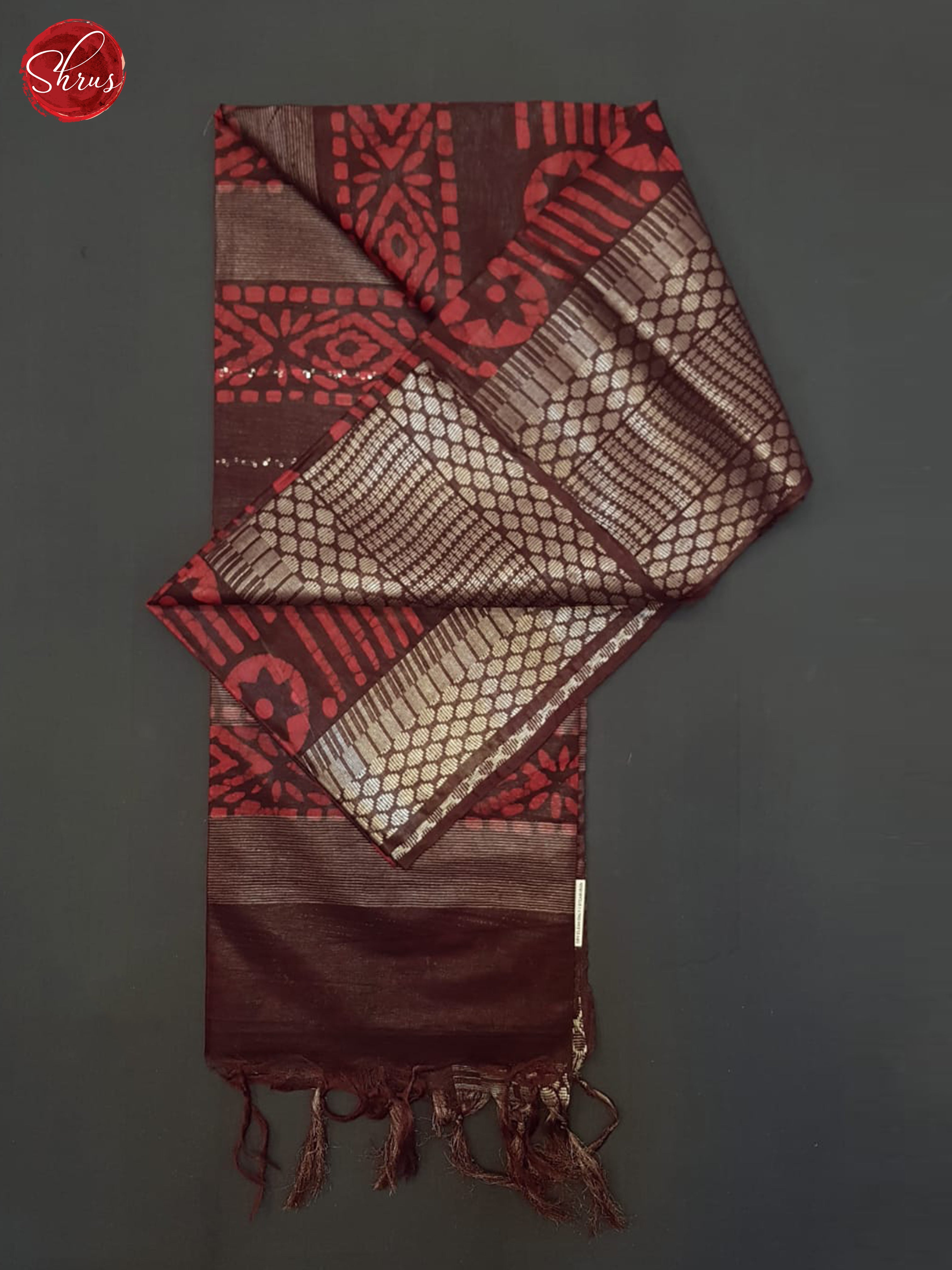 Red And Brown- Bhatik Saree - Shop on ShrusEternity.com