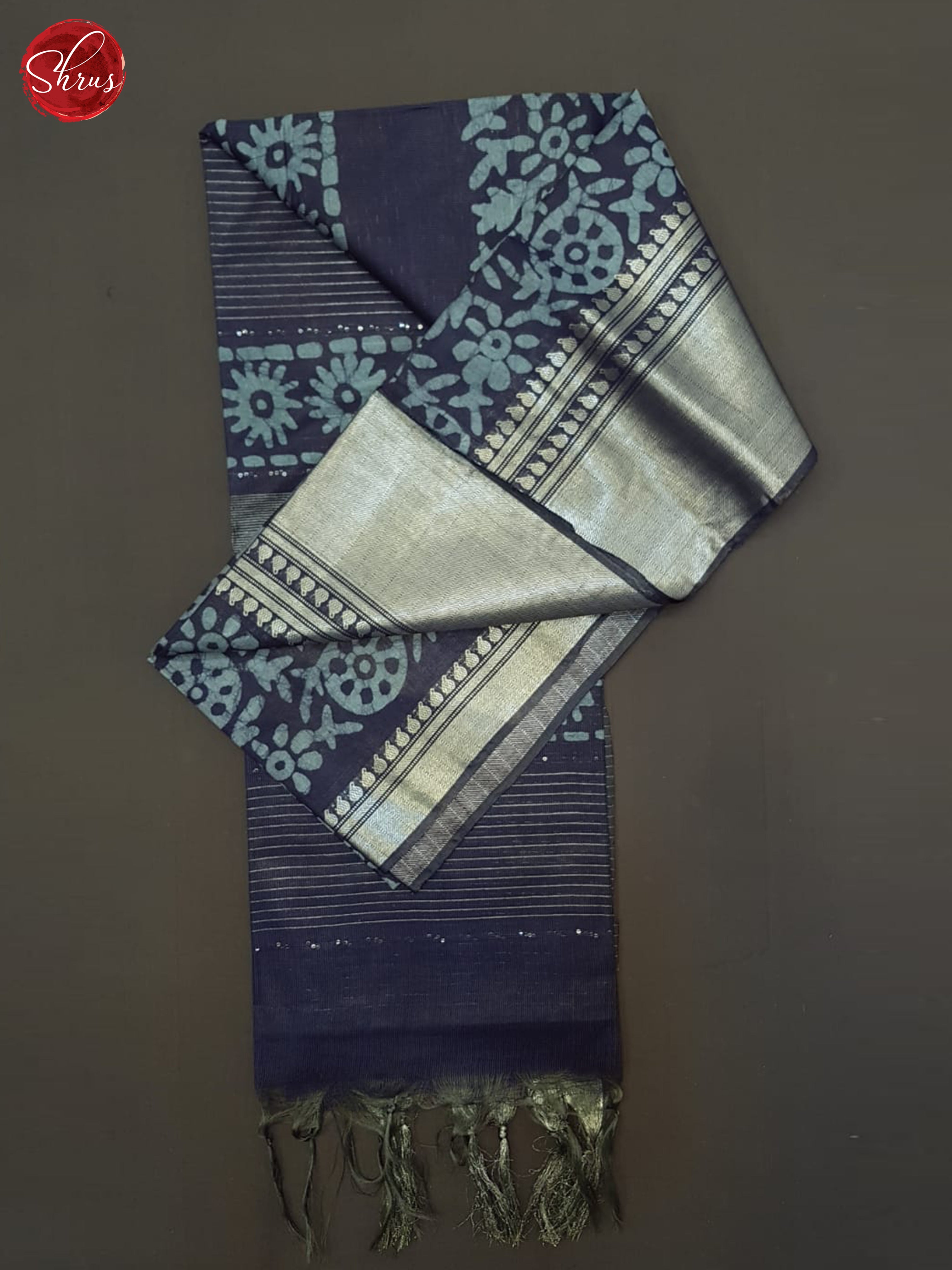 Blue(Single Tone)- Bhatik Saree - Shop on ShrusEternity.com