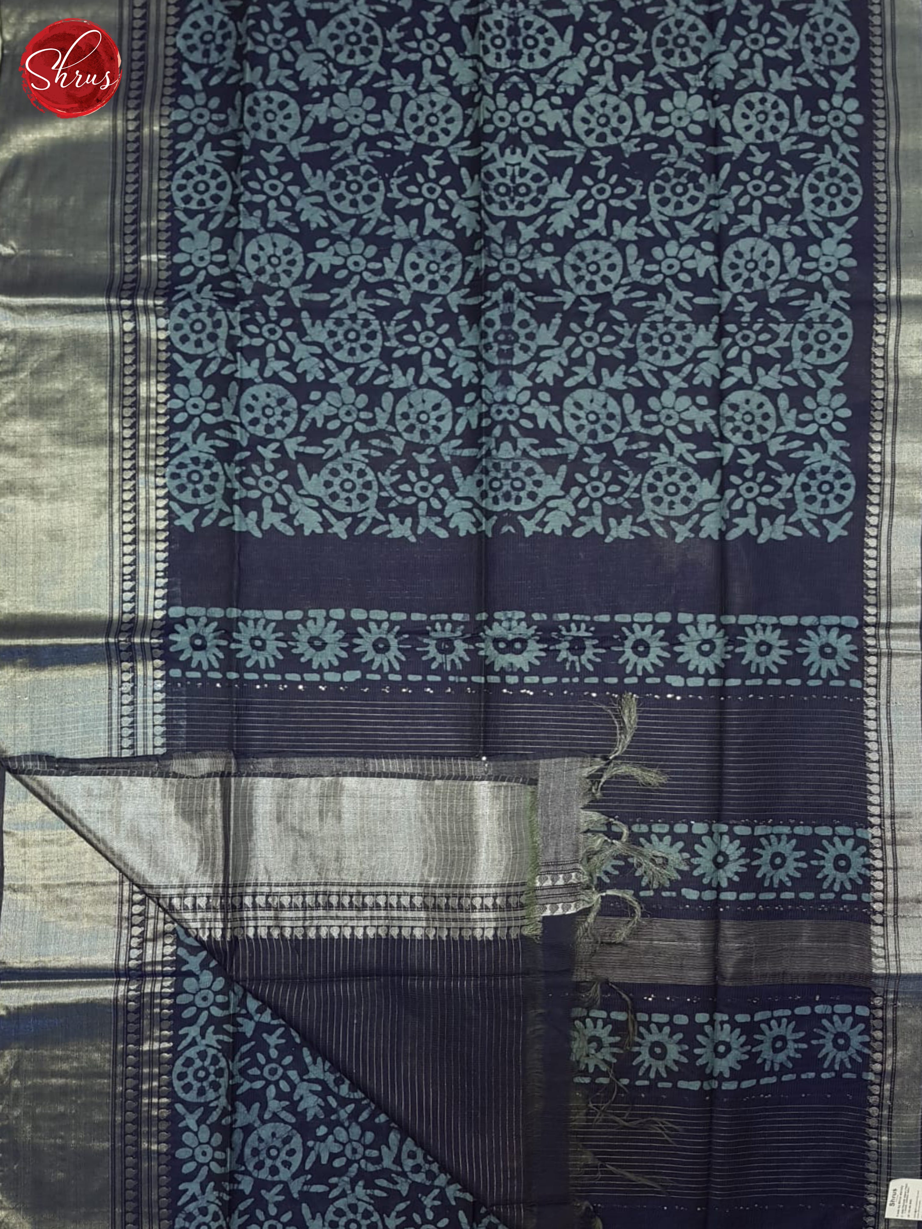 Blue(Single Tone)- Bhatik Saree - Shop on ShrusEternity.com