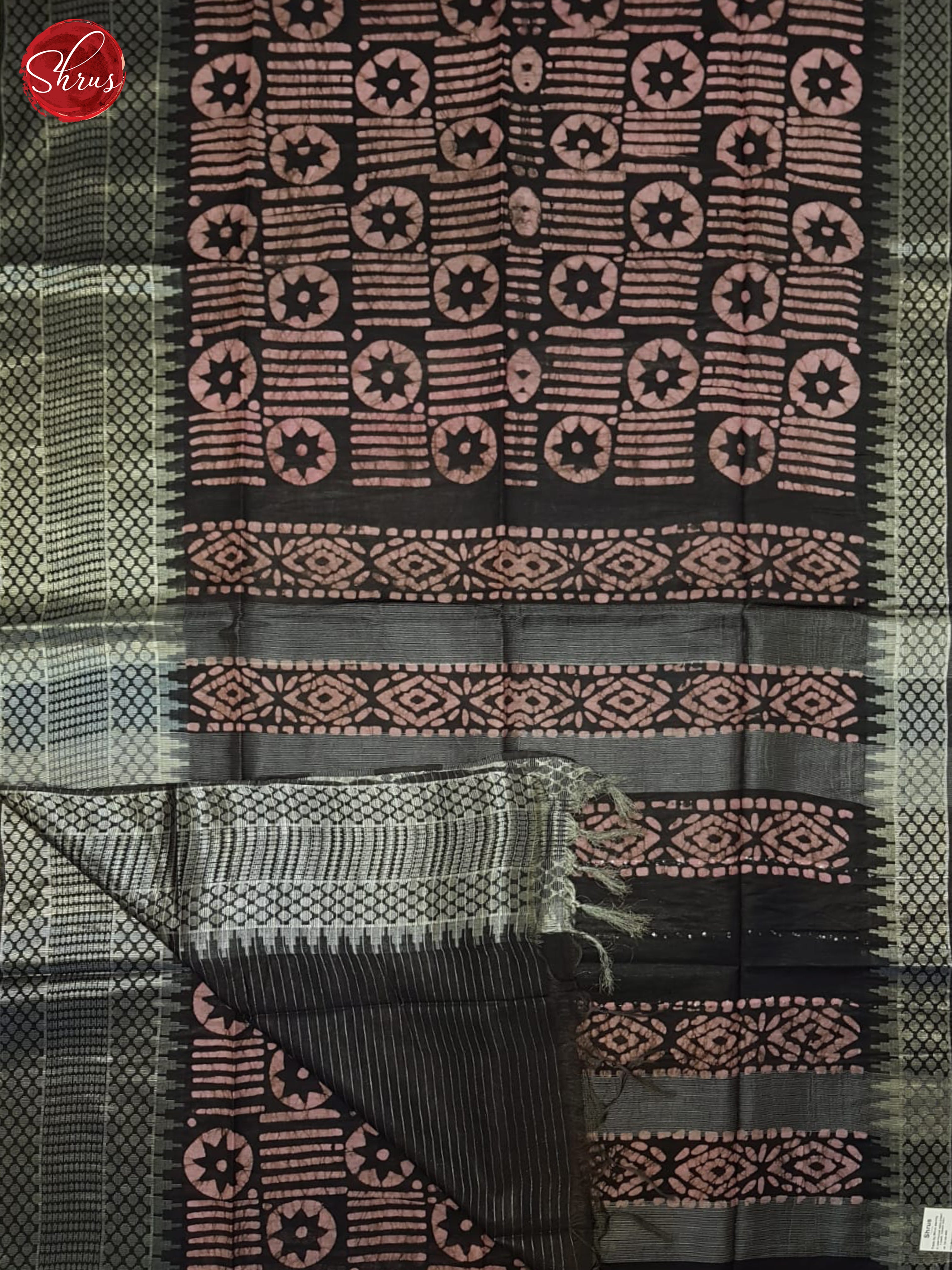 Pink And Black- Bhatik Saree - Shop on ShrusEternity.com