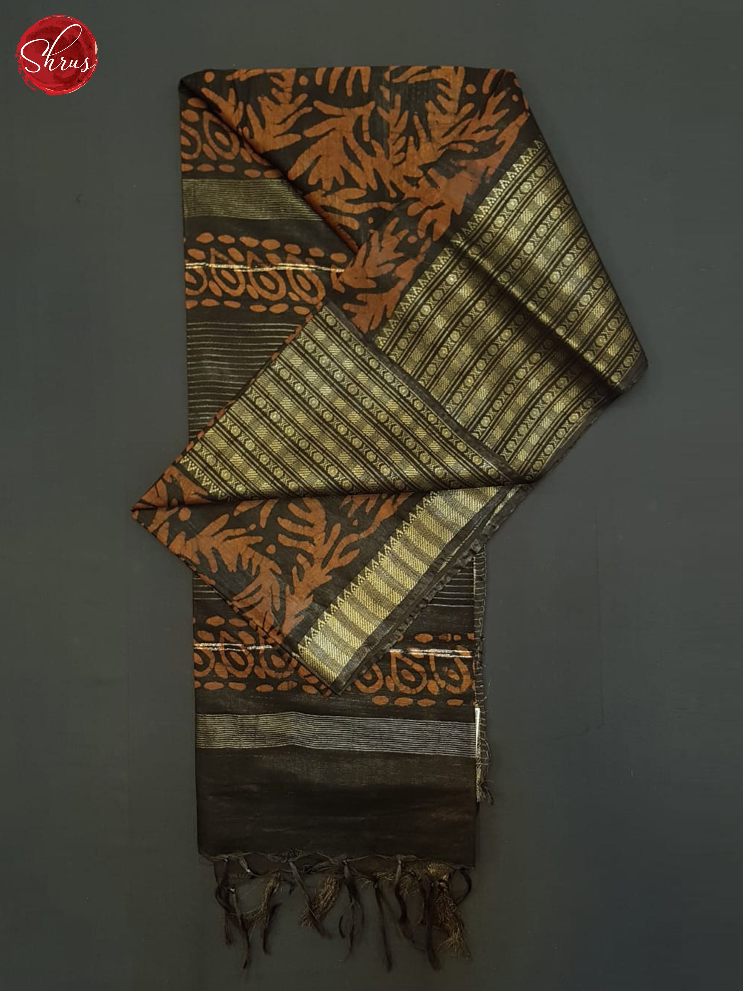 Black& Orange- Bhatik saree - Shop on ShrusEternity.com