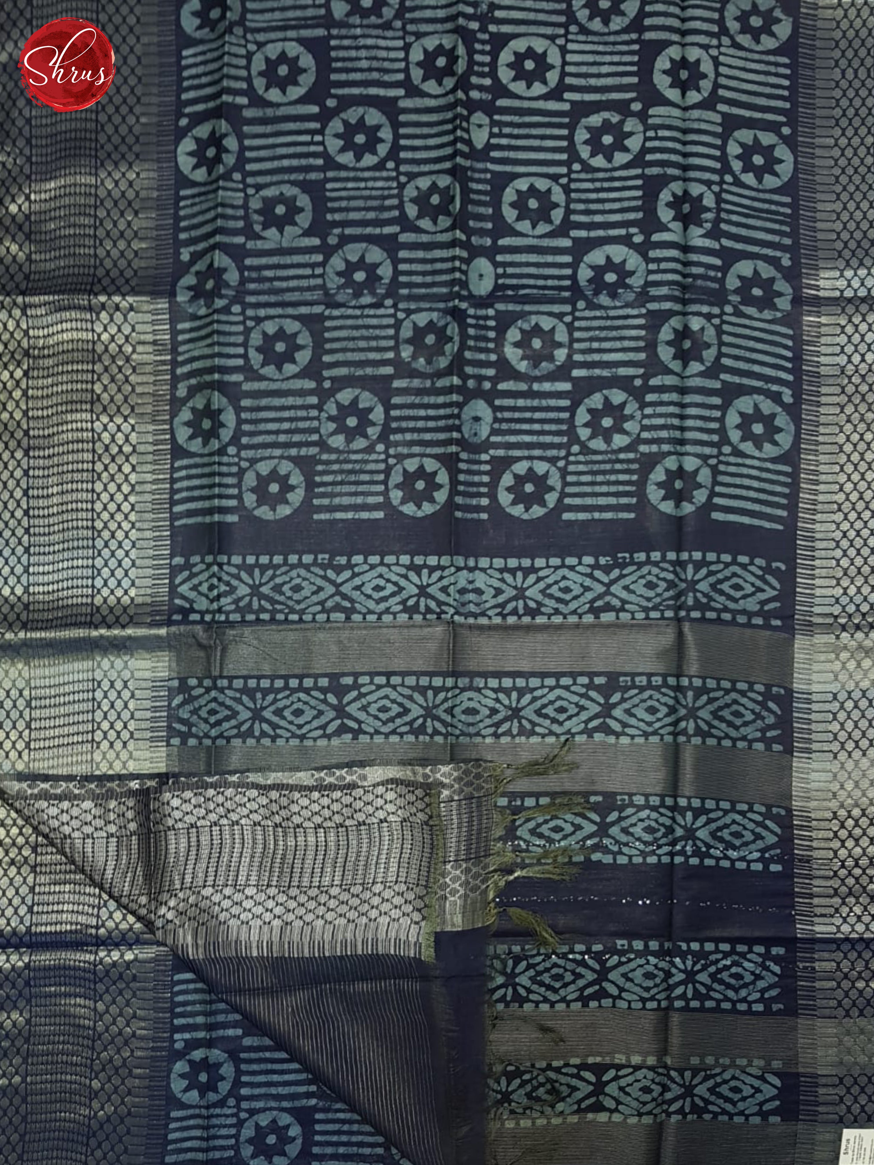 Blue(Single Tone)- Bhatik Saree - Shop on ShrusEternity.com