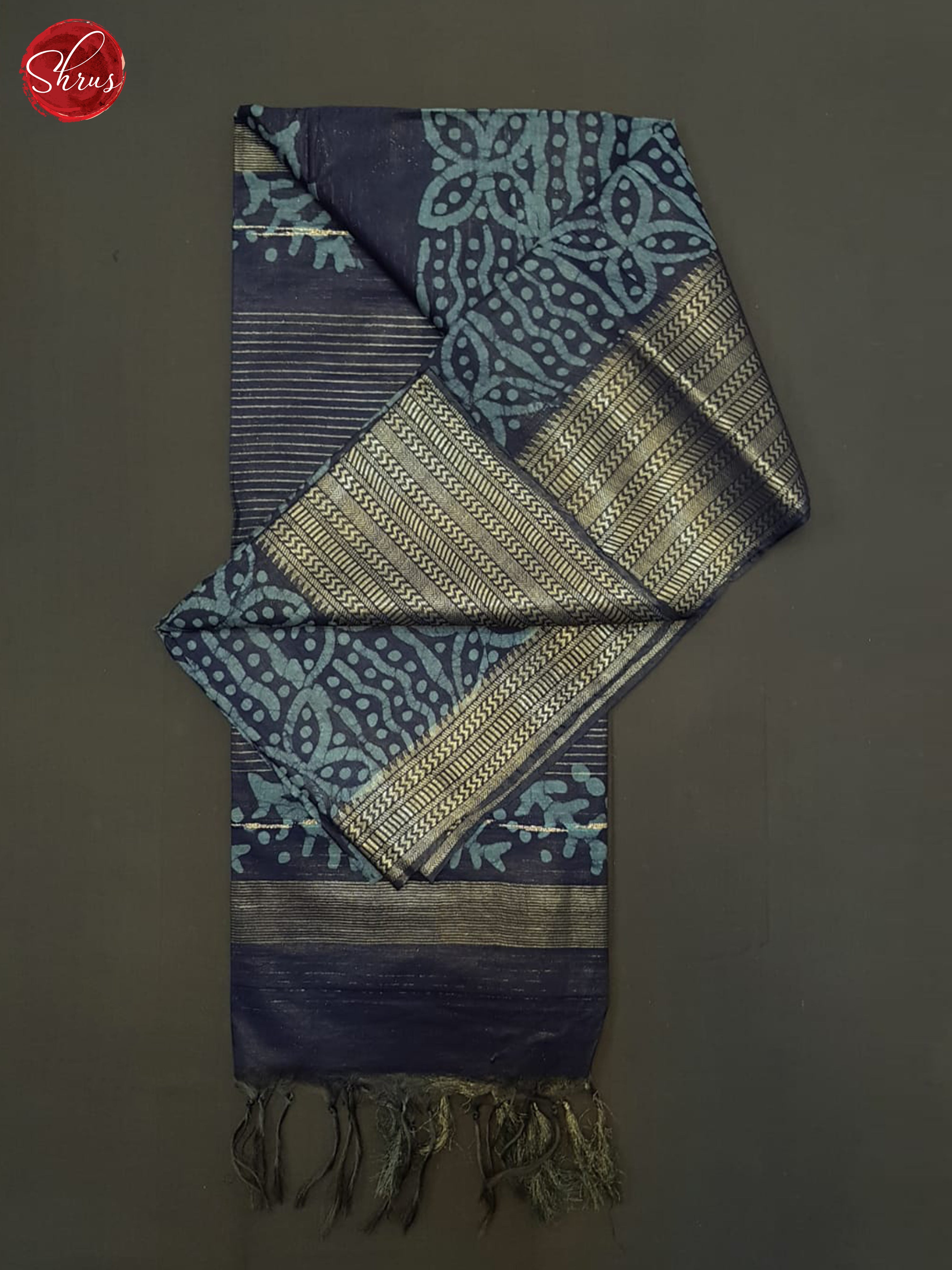 Blue(Single Tone)- Bhatik Saree - Shop on ShrusEternity.com