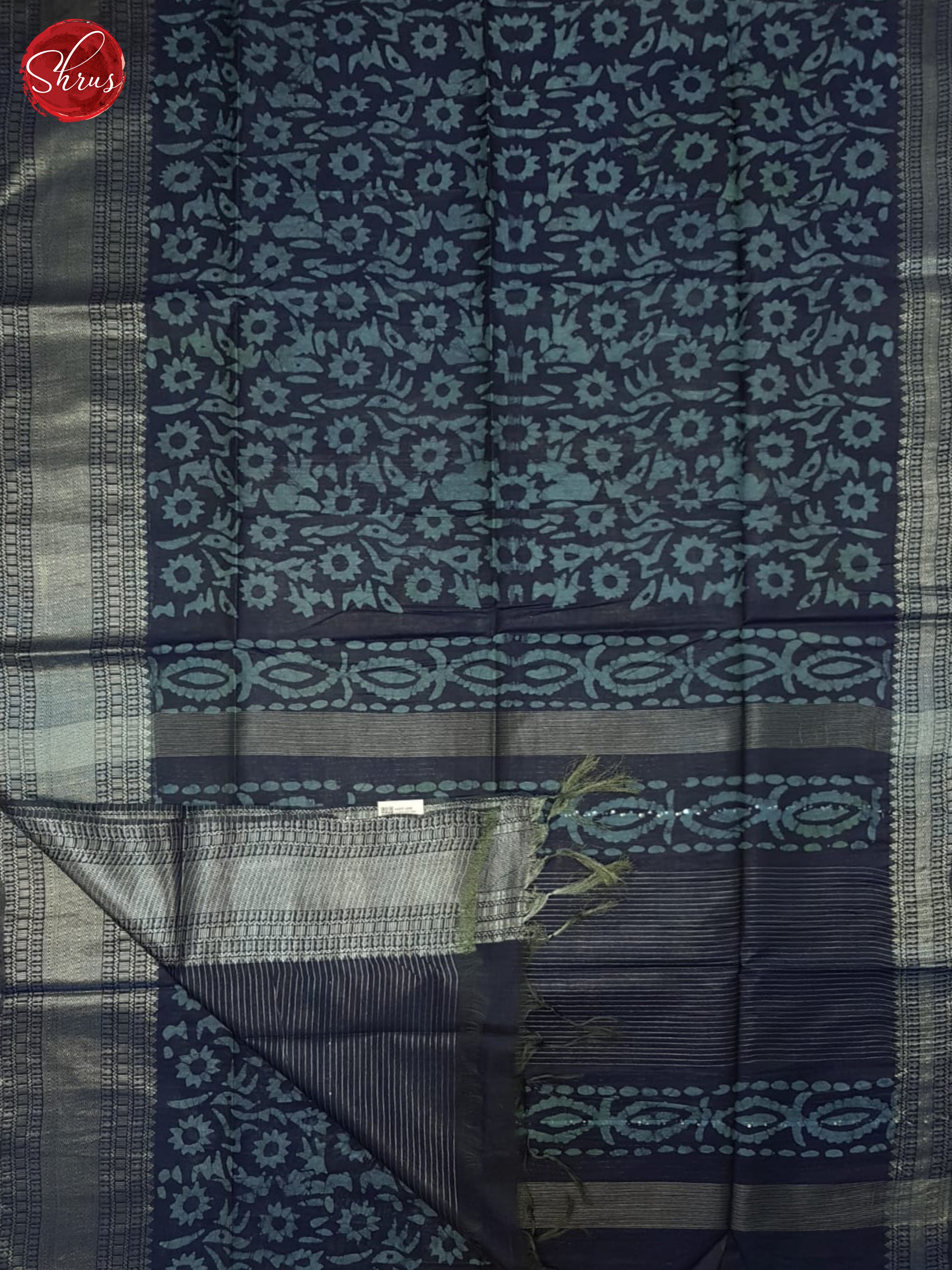 Blue(Single Tone)- Bhatik Saree - Shop on ShrusEternity.com