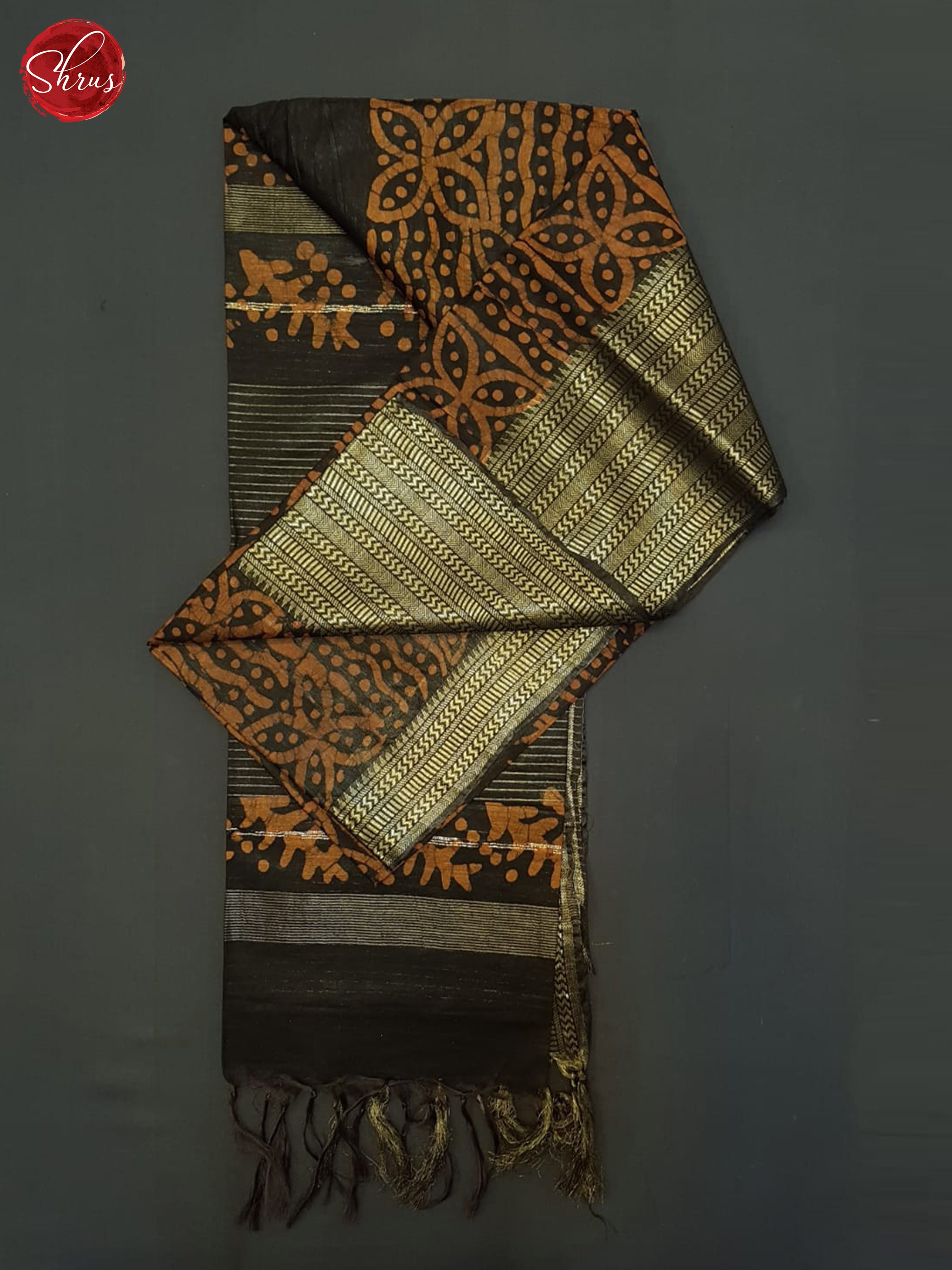 Orange And Black- Bhatik Saree - Shop on ShrusEternity.com