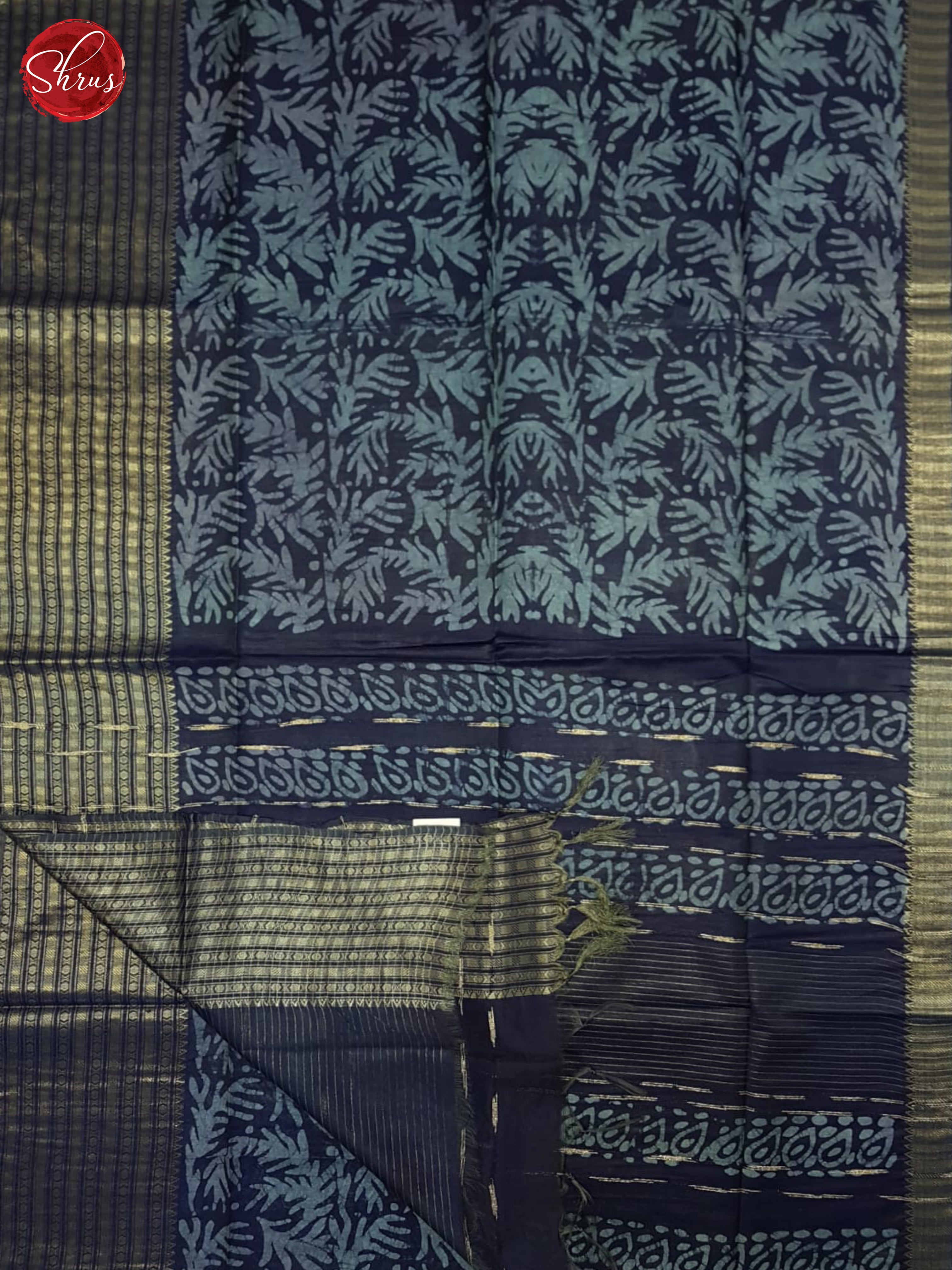Blue(Single Tone)- Bhatik Saree - Shop on ShrusEternity.com