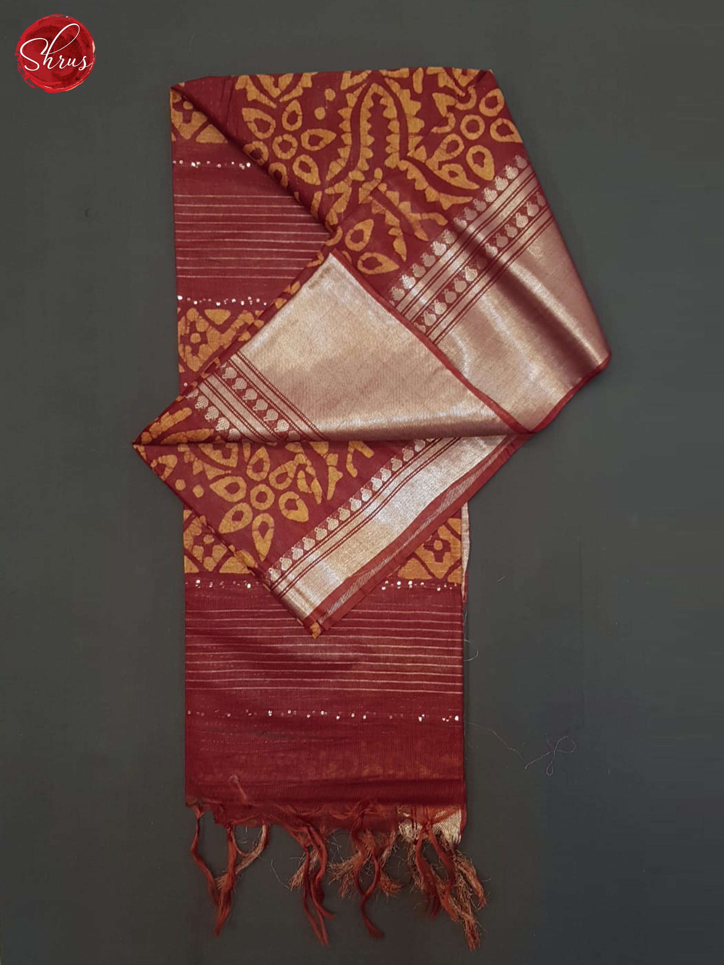 Arraku Maroon & Orange - Bhatik Saree - Shop on ShrusEternity.com