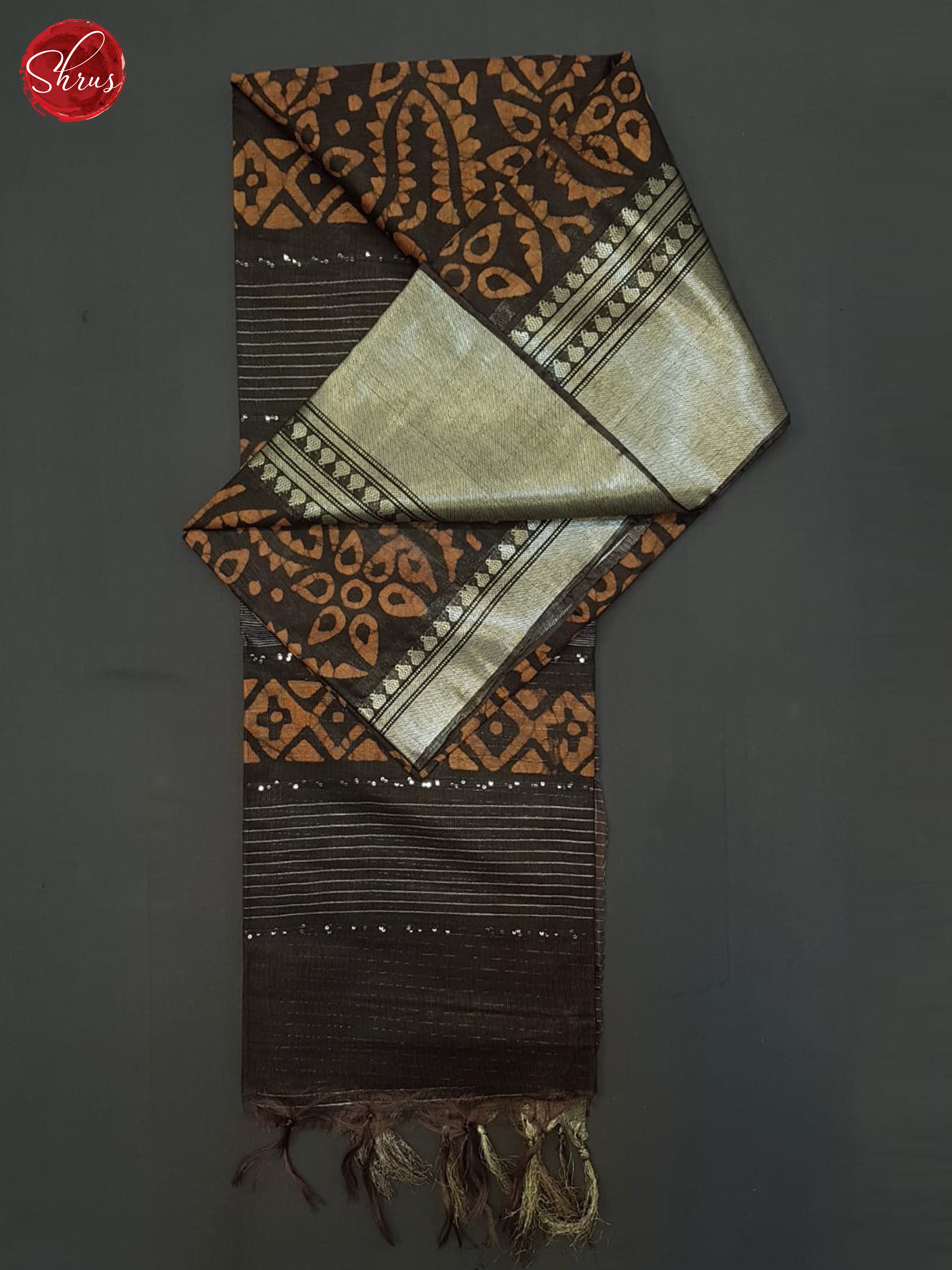 Orange And Black- Bhatik Saree - Shop on ShrusEternity.com