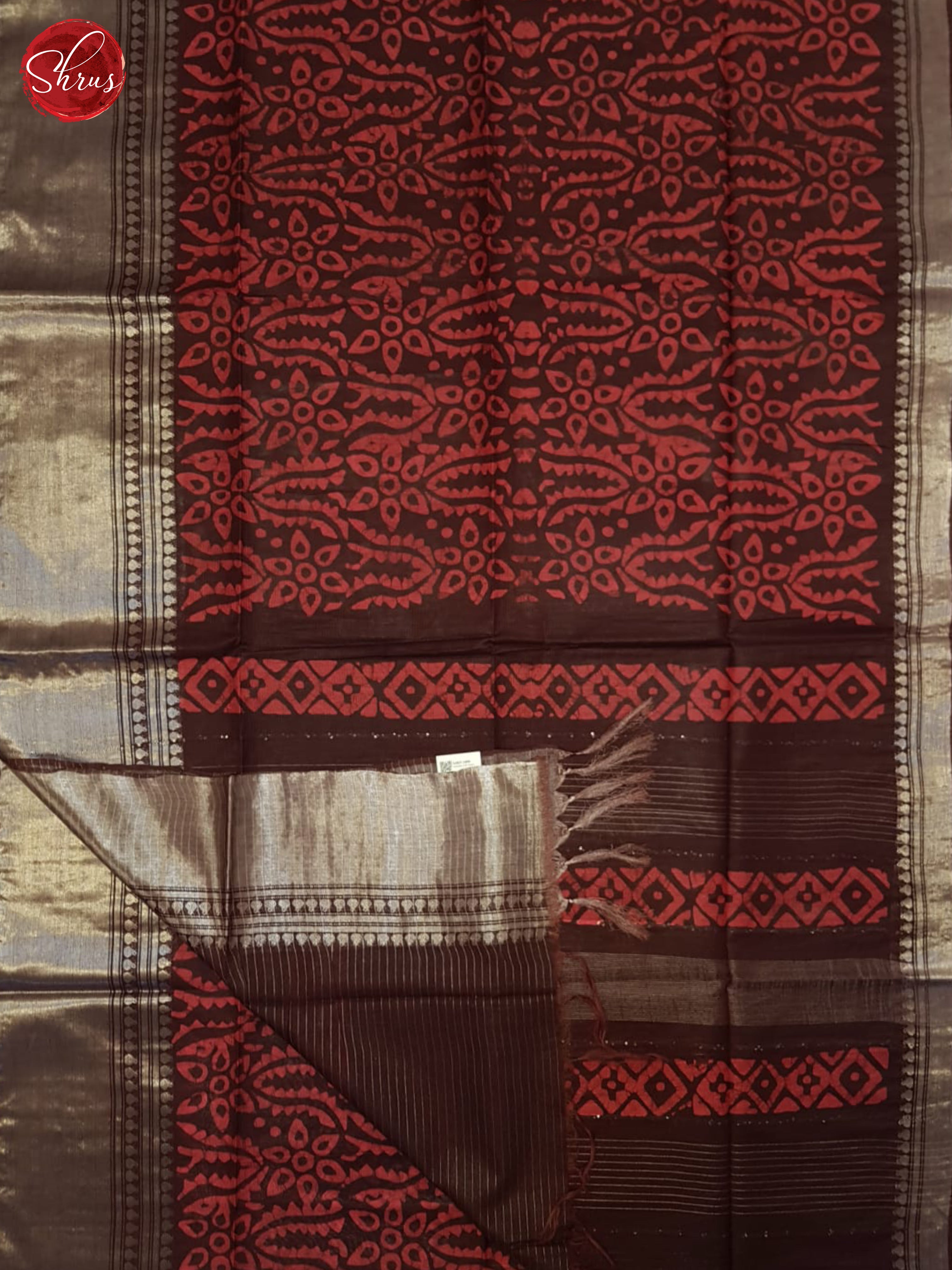 Red And Brown- Bhatik Saree - Shop on ShrusEternity.com