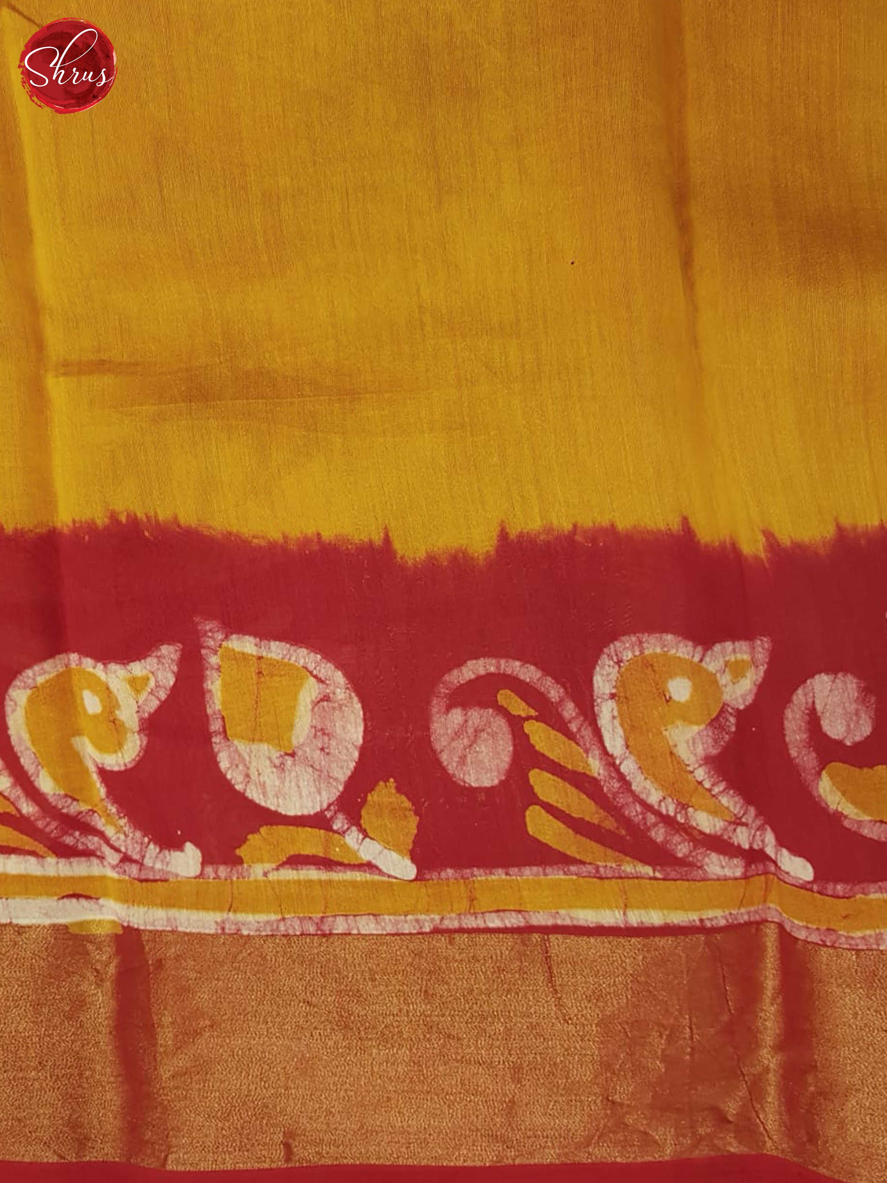 Yellow And Red- Moonga Silk Saree - Shop on ShrusEternity.com