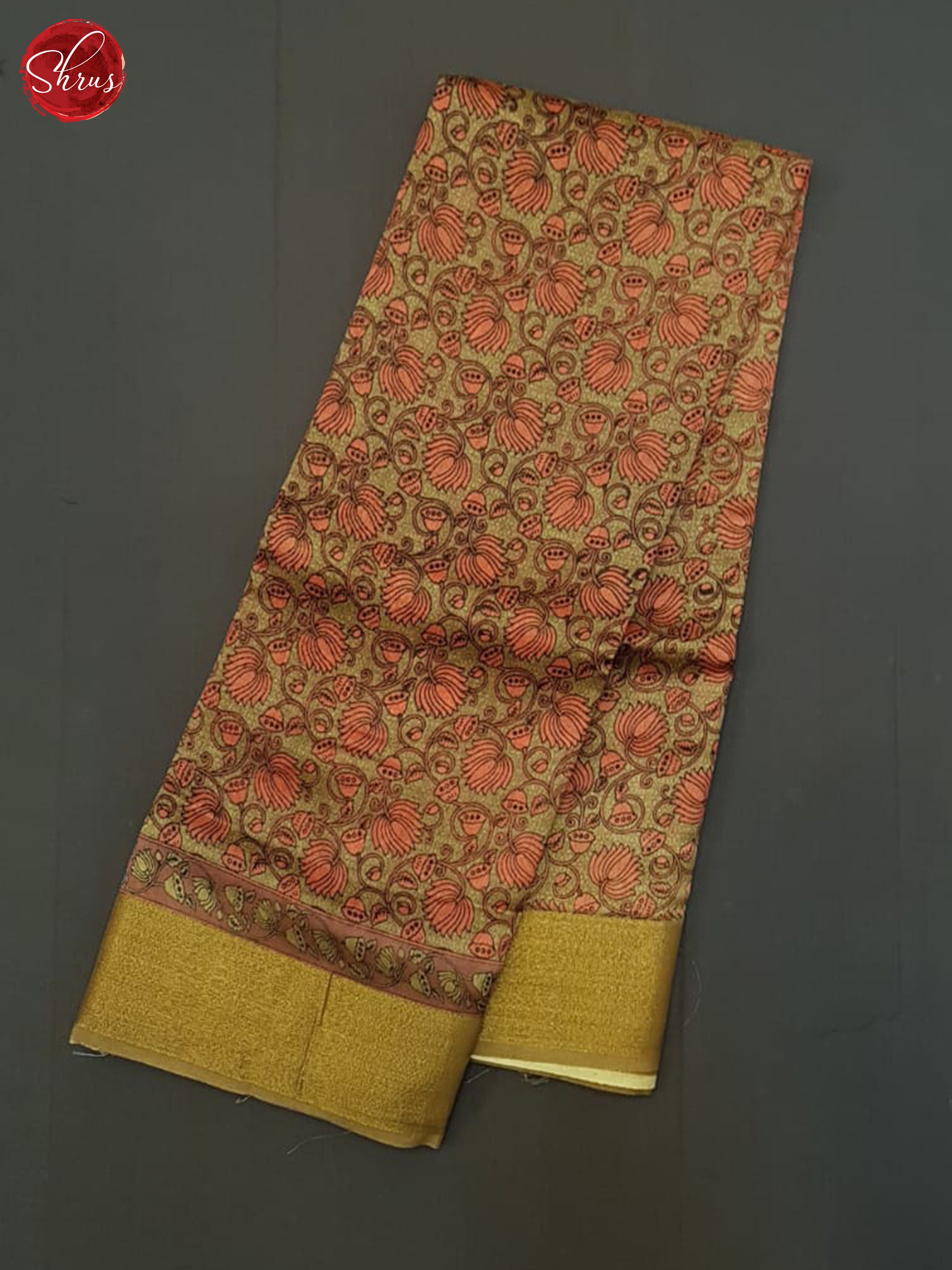 Brown& Green - Moonga Silk Saree - Shop on ShrusEternity.com