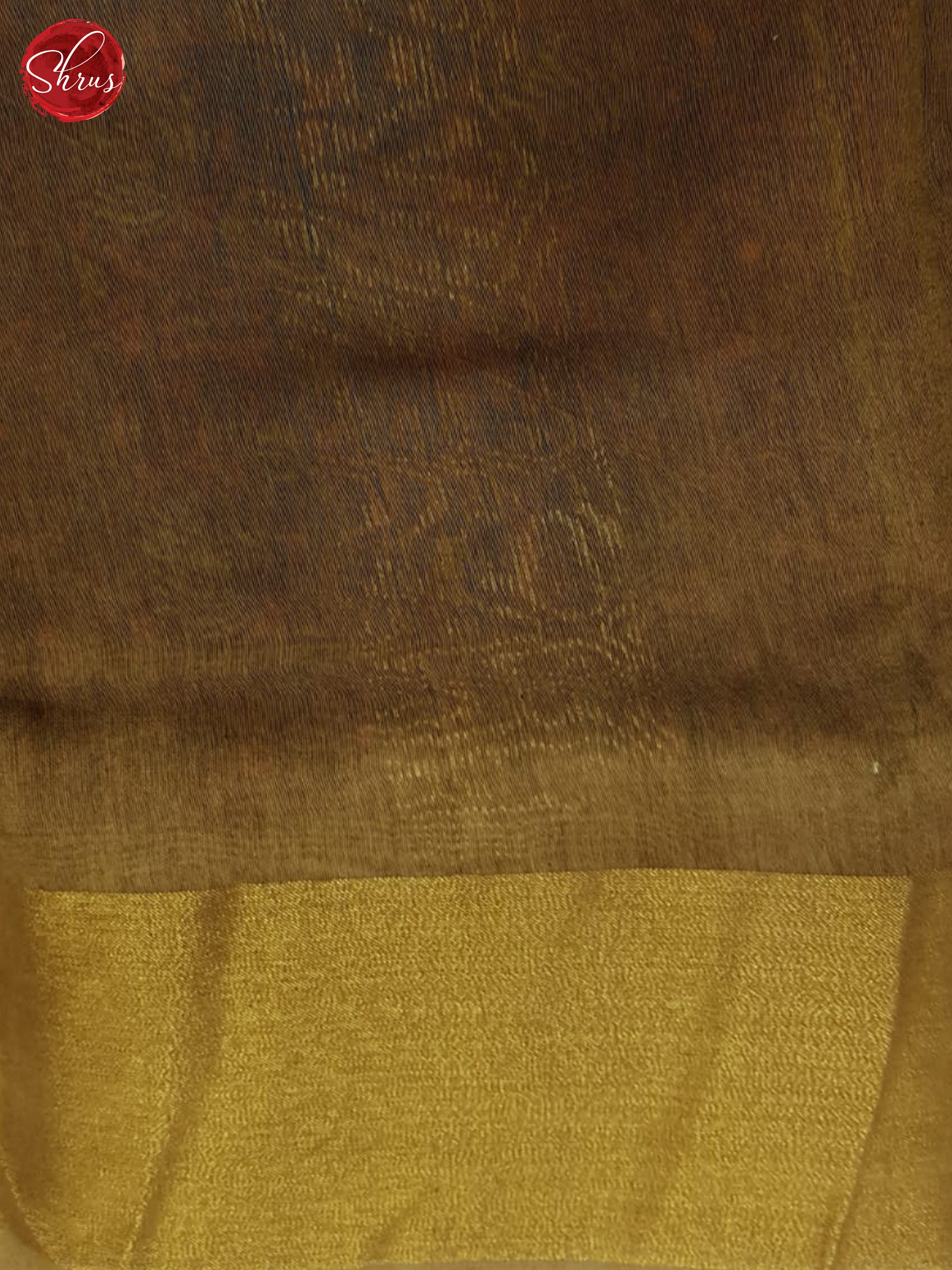 Brown& Green - Moonga Silk Saree - Shop on ShrusEternity.com