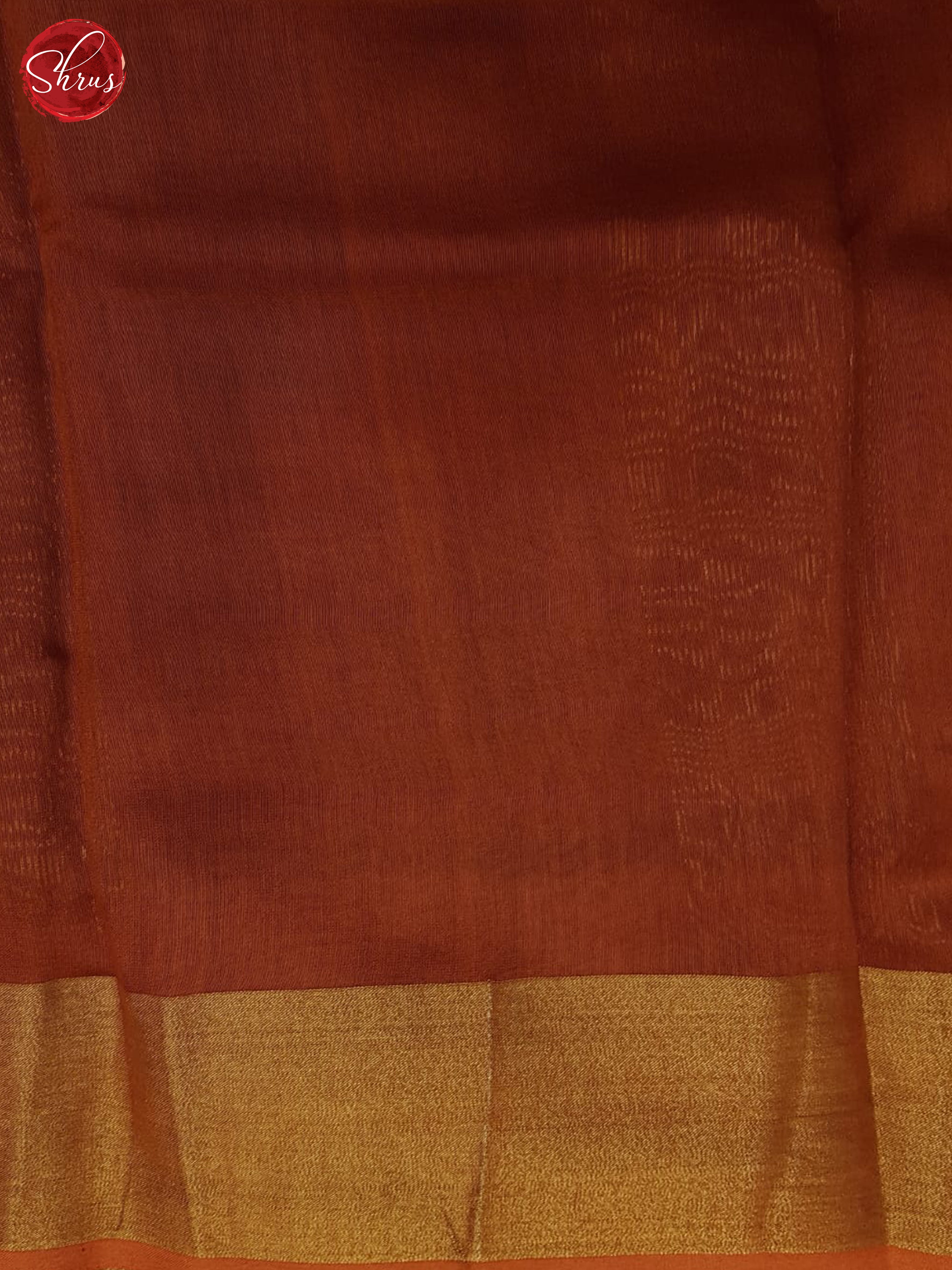 Brown And Brick Brown- Moonga Silk Saree - Shop on ShrusEternity.com