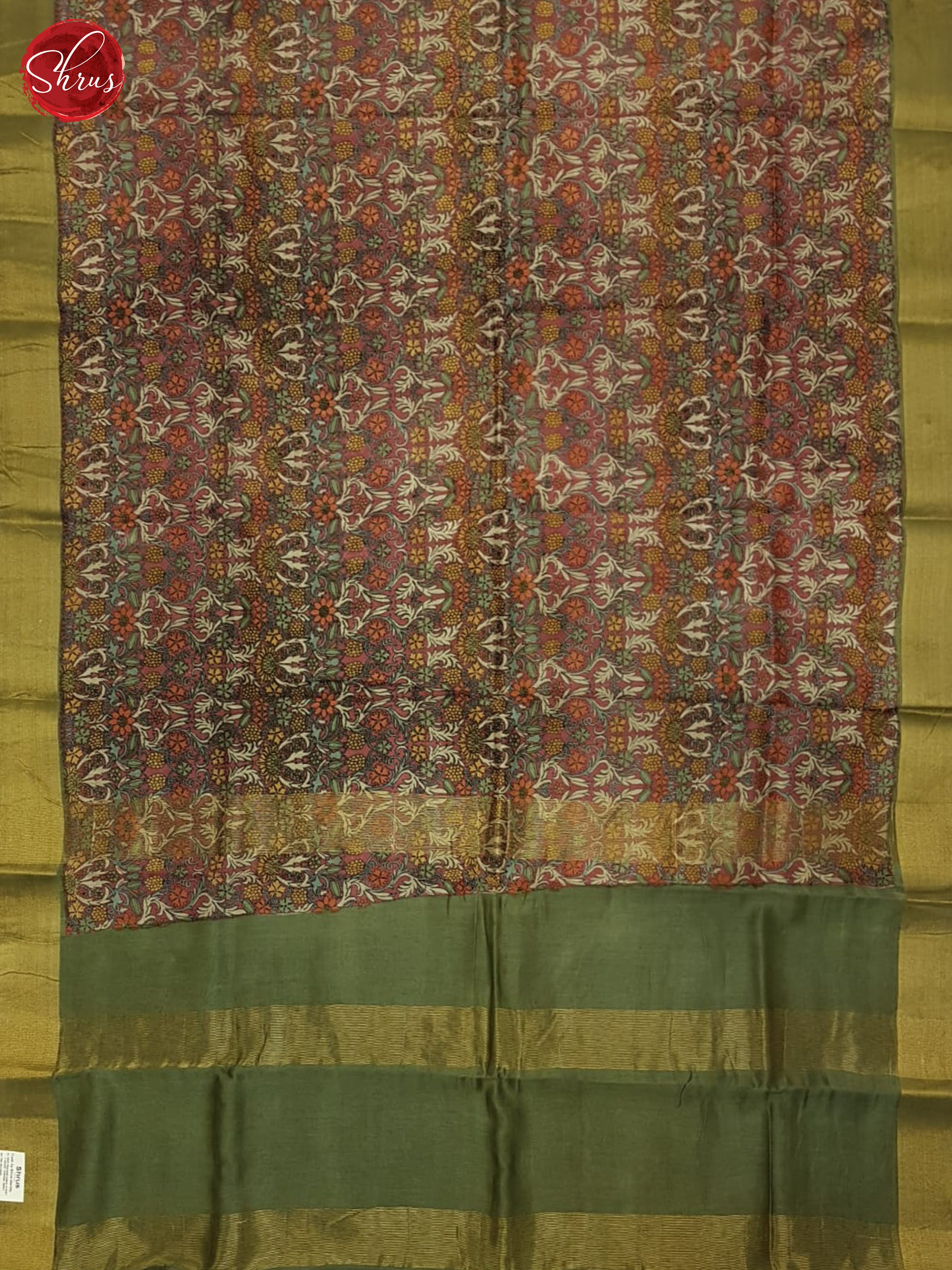 Pink And Green- Moonga Silk Saree - Shop on ShrusEternity.com