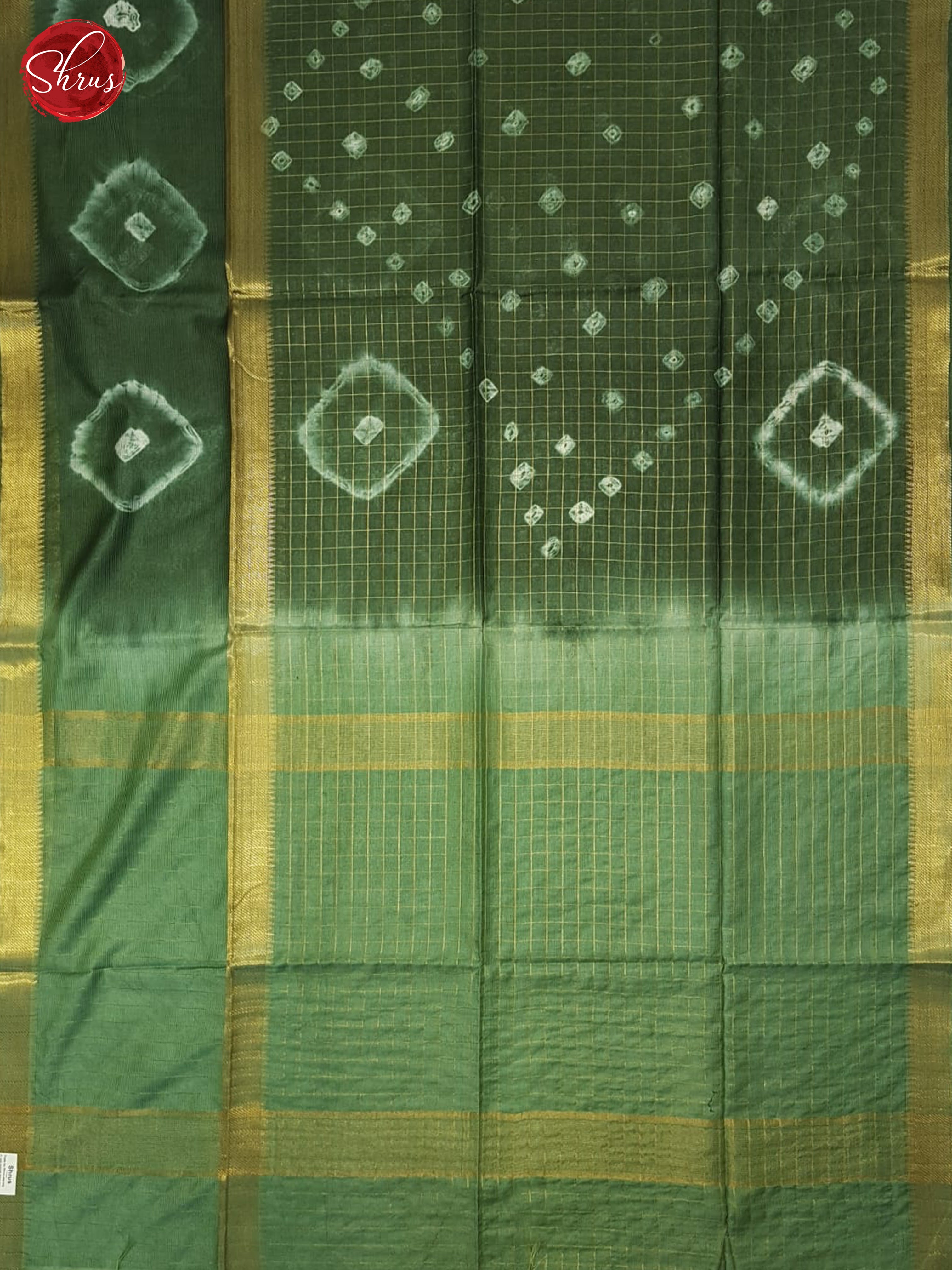 Green & Pastel Green - Shibori Saree - Shop on ShrusEternity.com