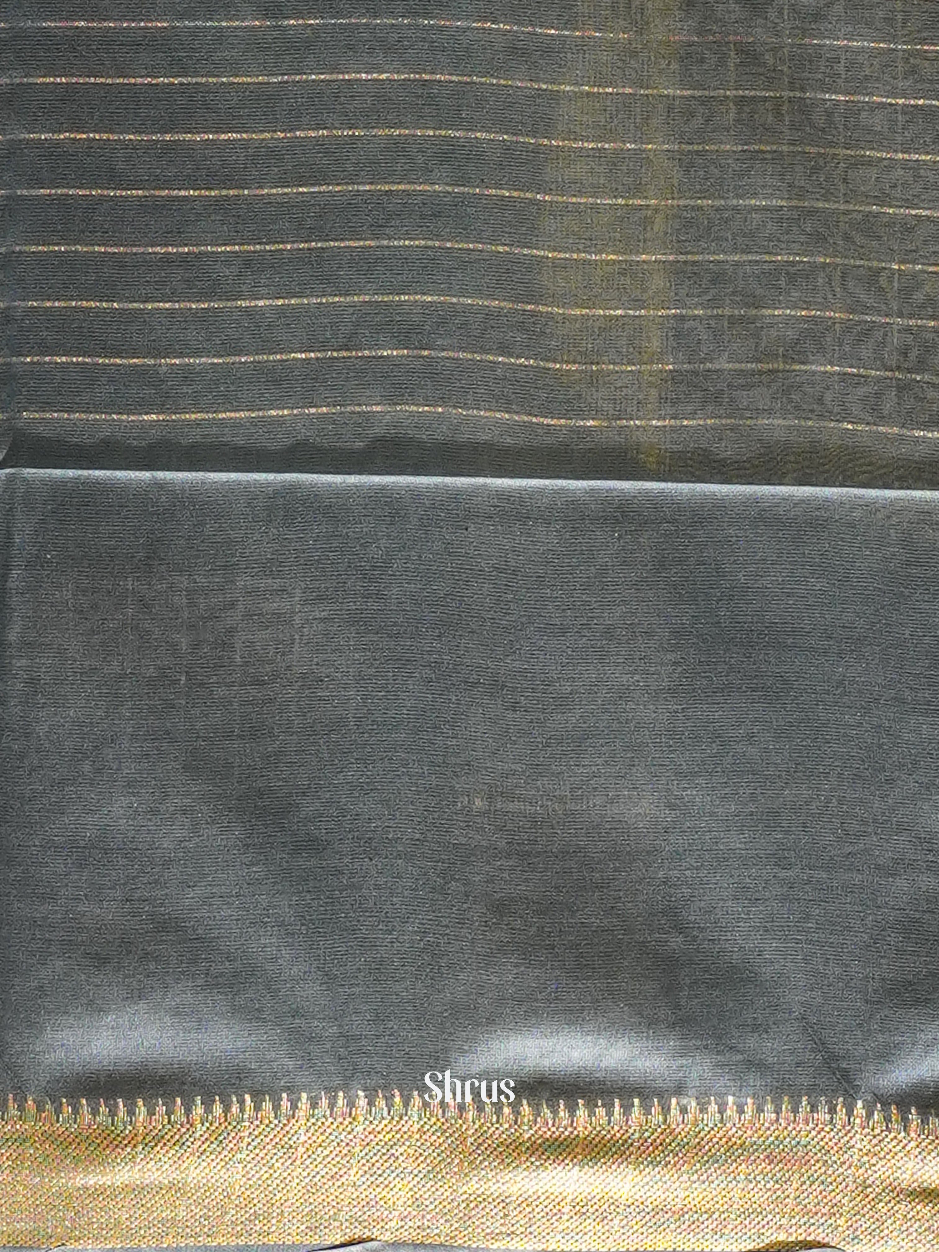 Elephant Black & Grey- Shibori saree - Shop on ShrusEternity.com