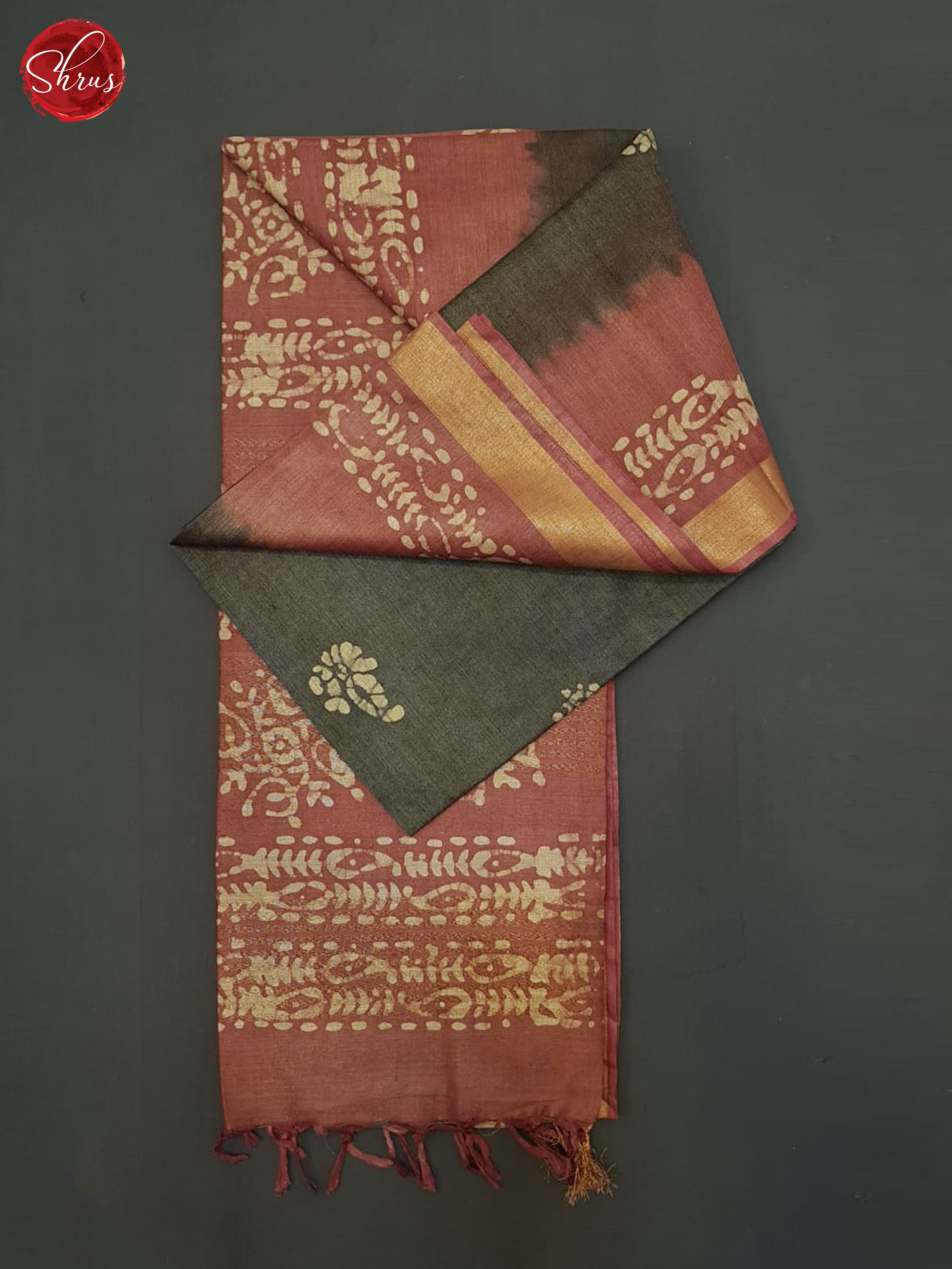 Green And Brick Red- Bhatik Saree - Shop on ShrusEternity.com