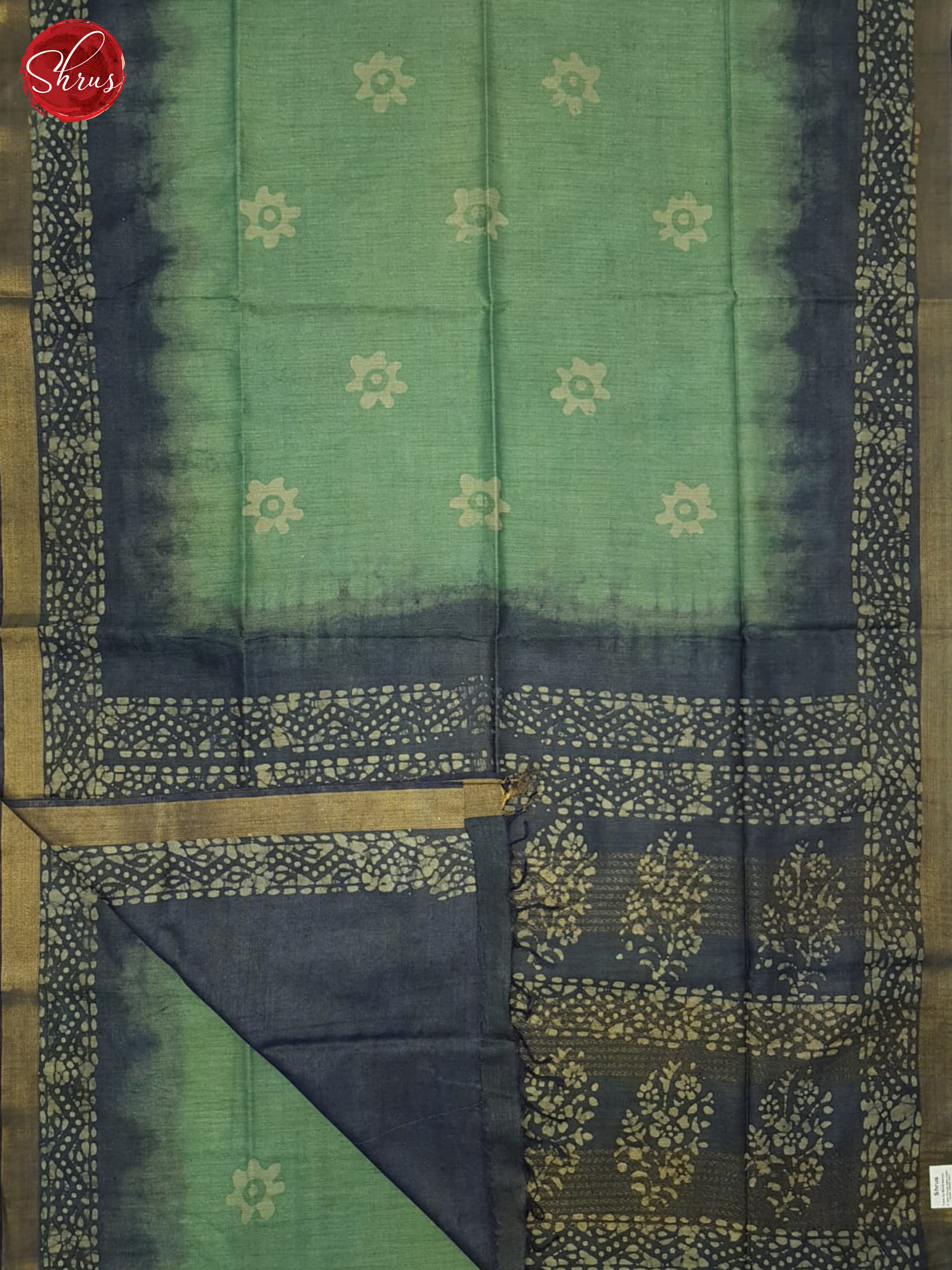 Green And Blue- Bhatik Saree - Shop on ShrusEternity.com