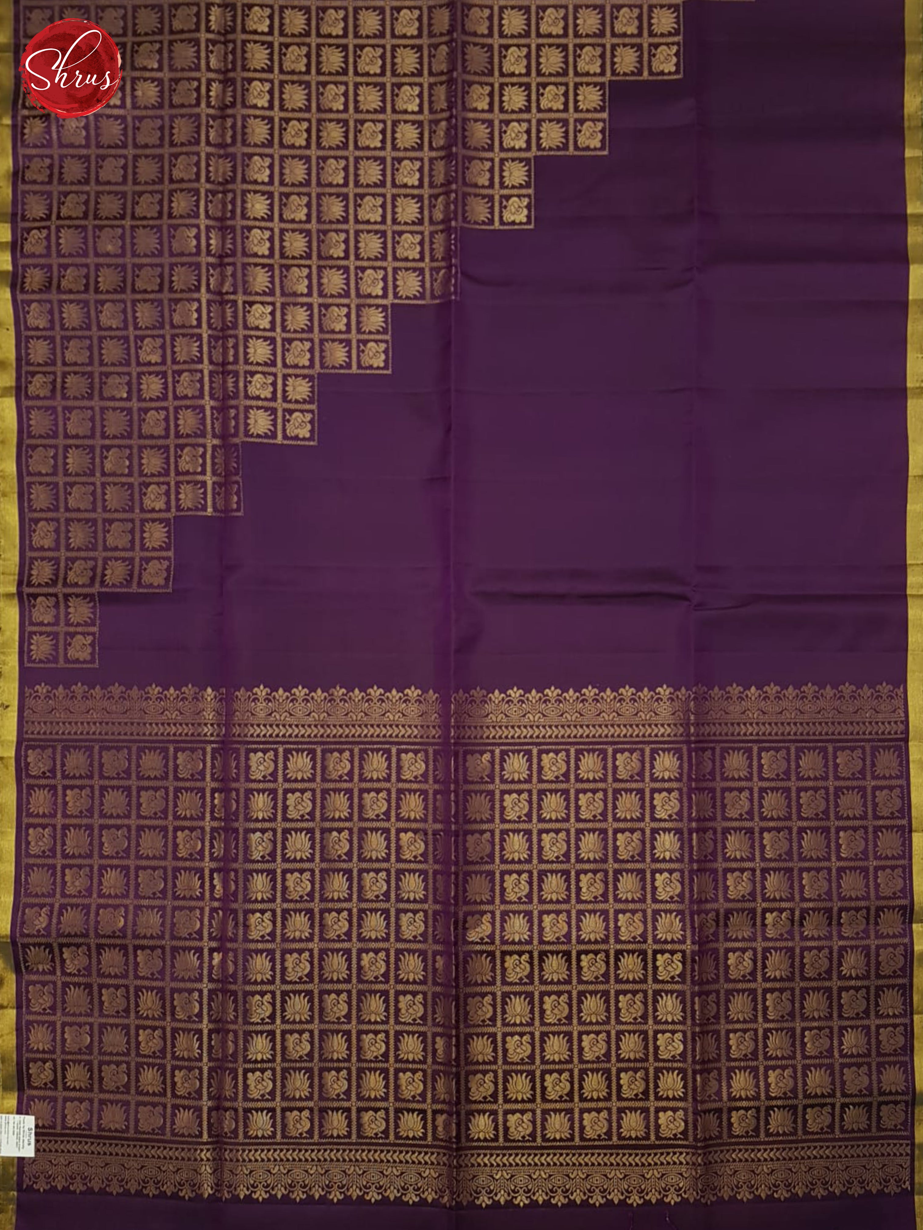 Purple(Single Tone)- Soft silk Saree - Shop on ShrusEternity.com