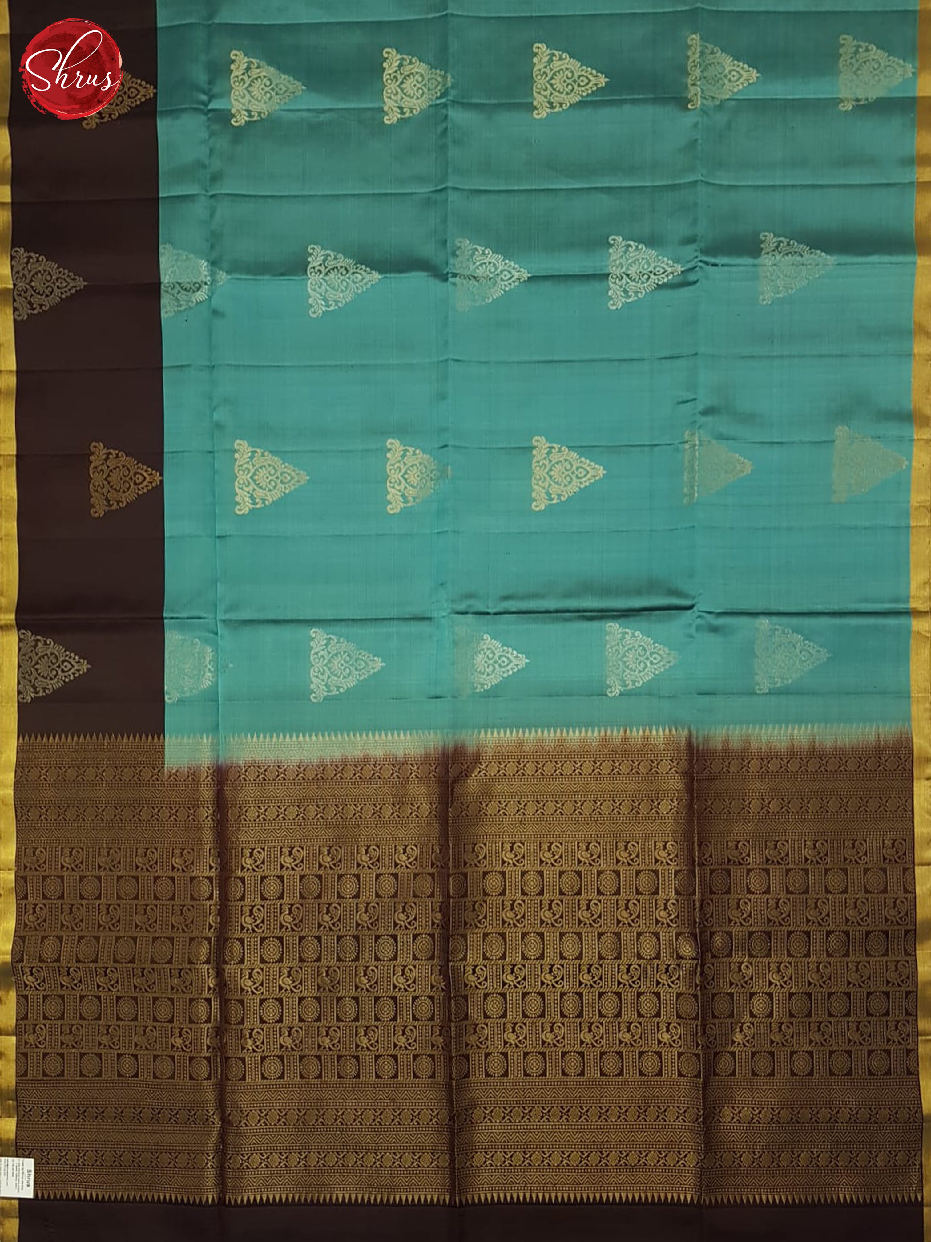 Blue And Brown- Soft Silk Saree - Shop on ShrusEternity.com