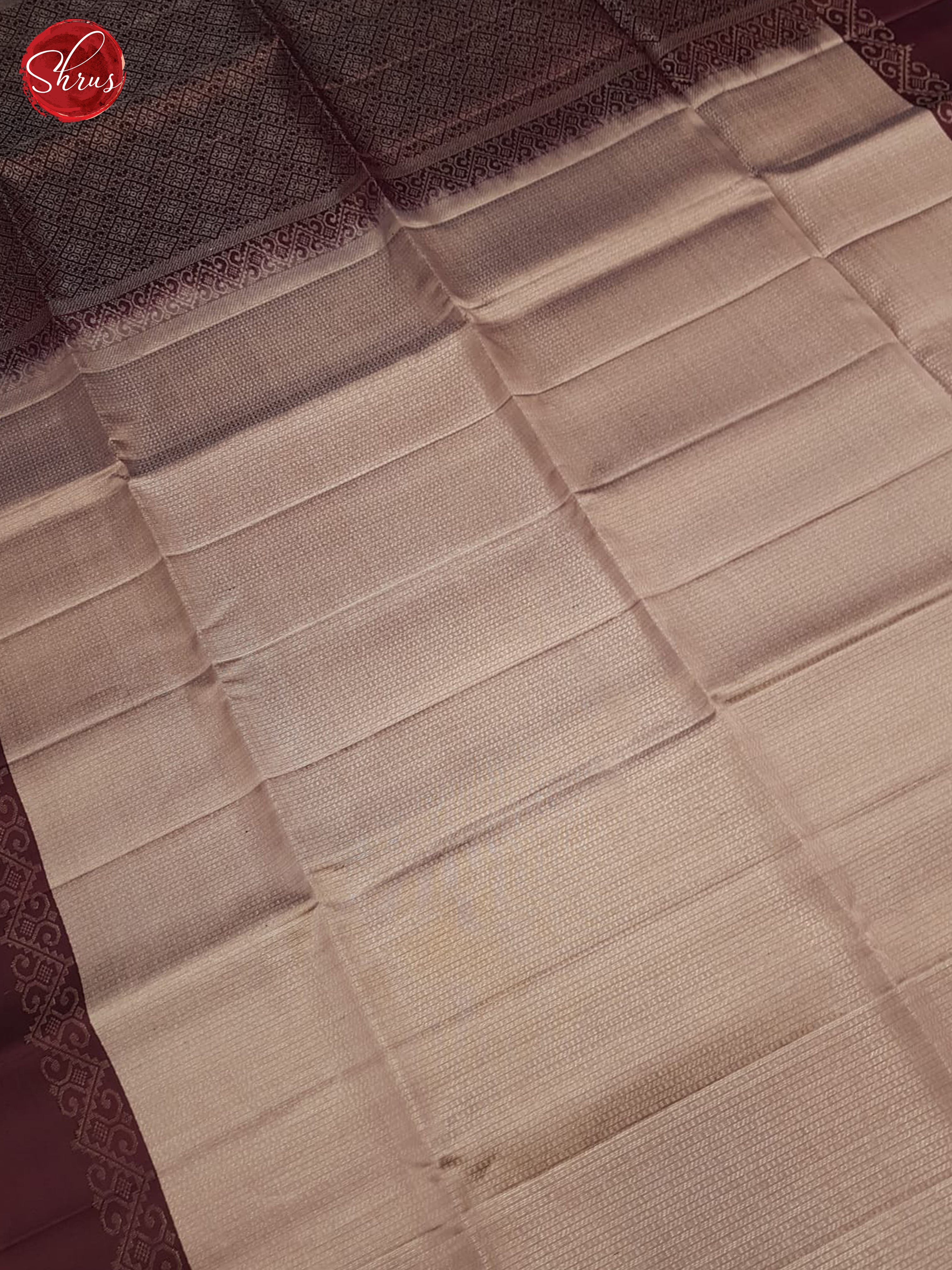 Dusty Pink & Wine - Soft Silk Saree - Shop on ShrusEternity.com