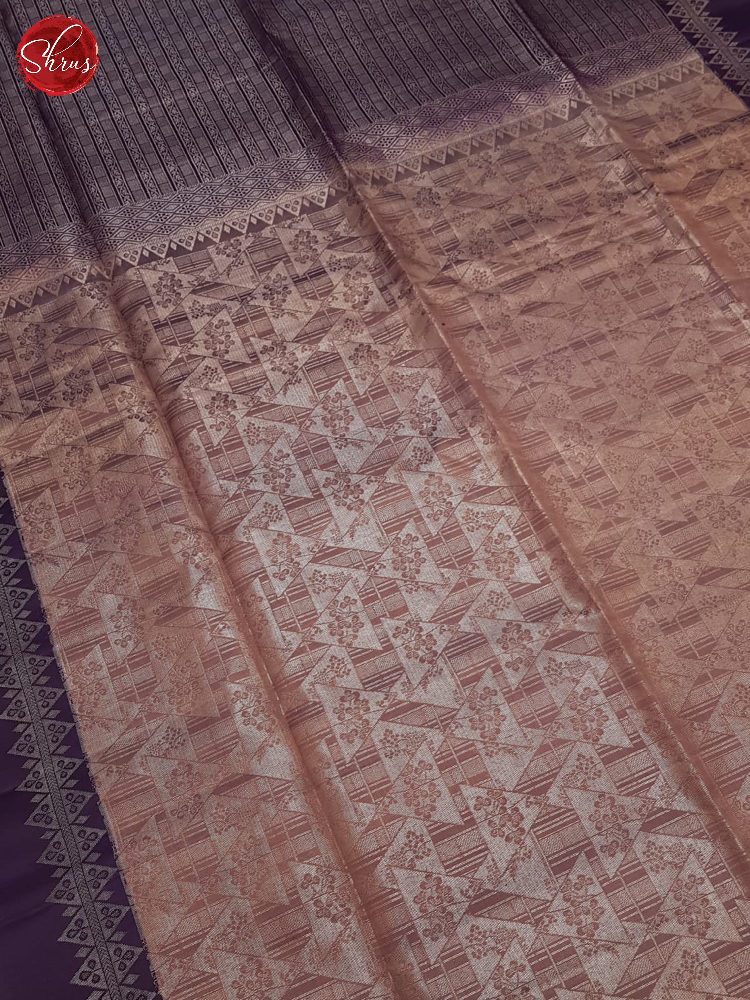 Brown & Wine - Soft Silk Saree - Shop on ShrusEternity.com