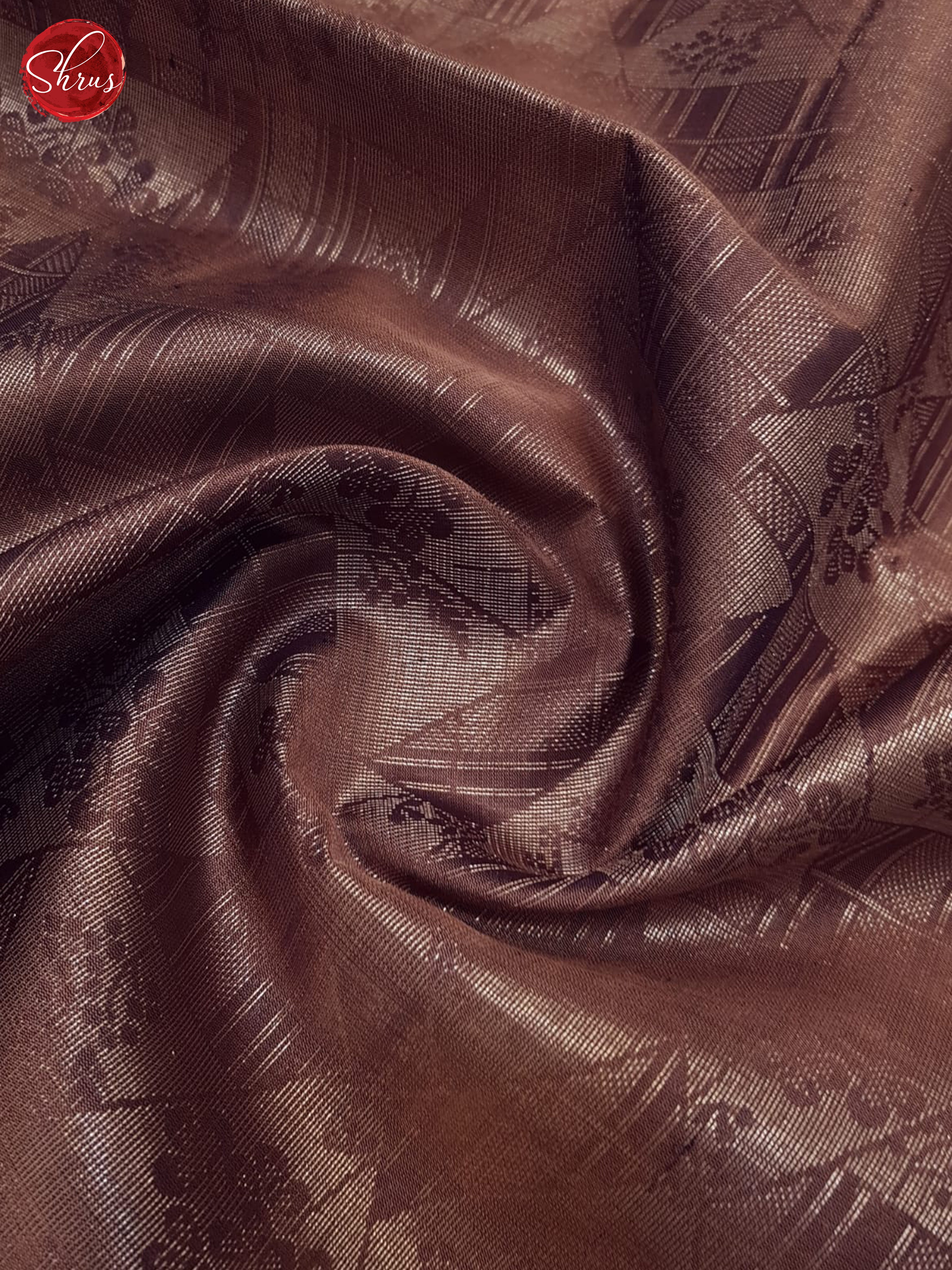 Brown & Wine - Soft Silk Saree - Shop on ShrusEternity.com