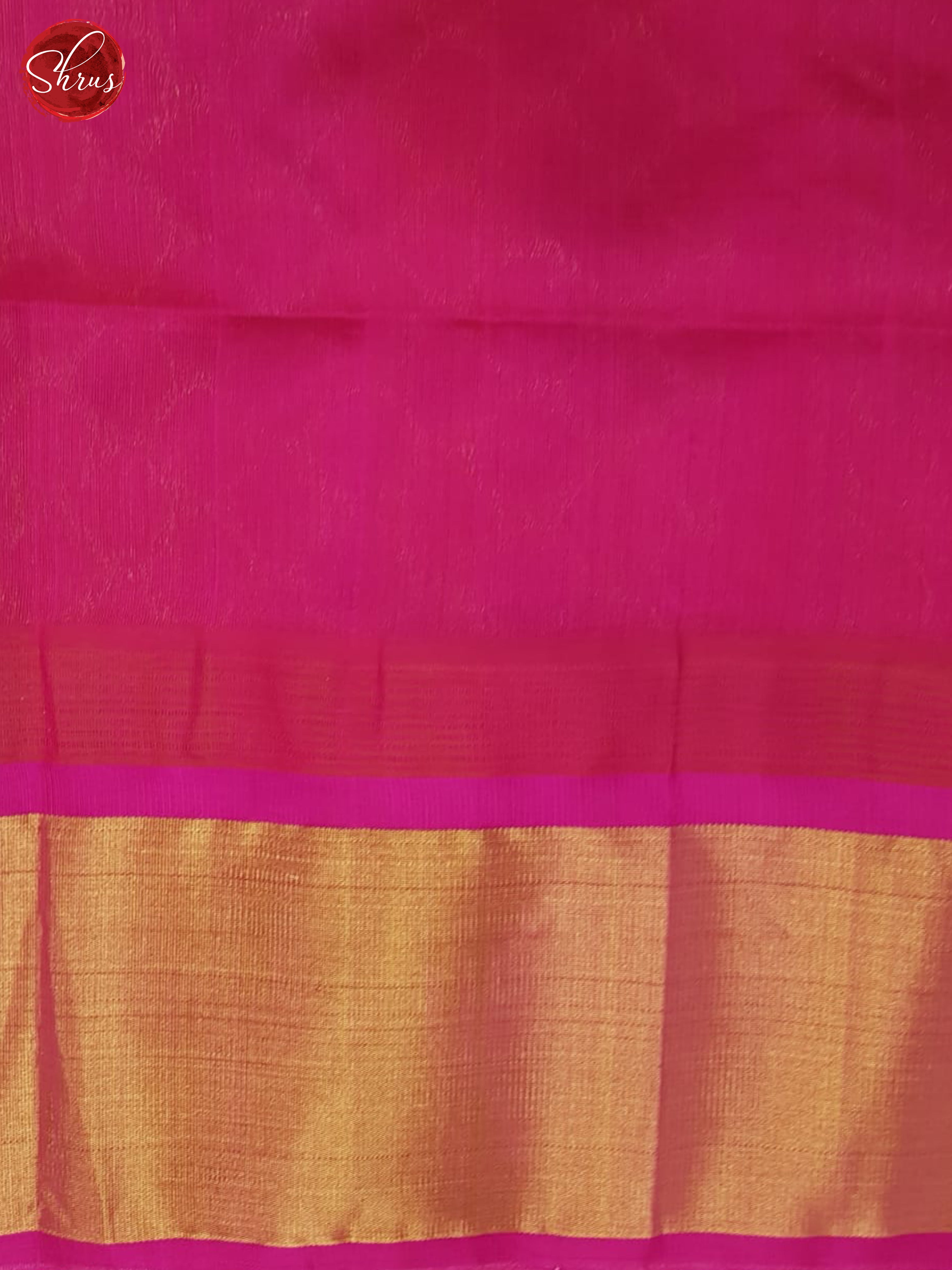 Cream And Pink - Silk Cotton Saree - Shop on ShrusEternity.com