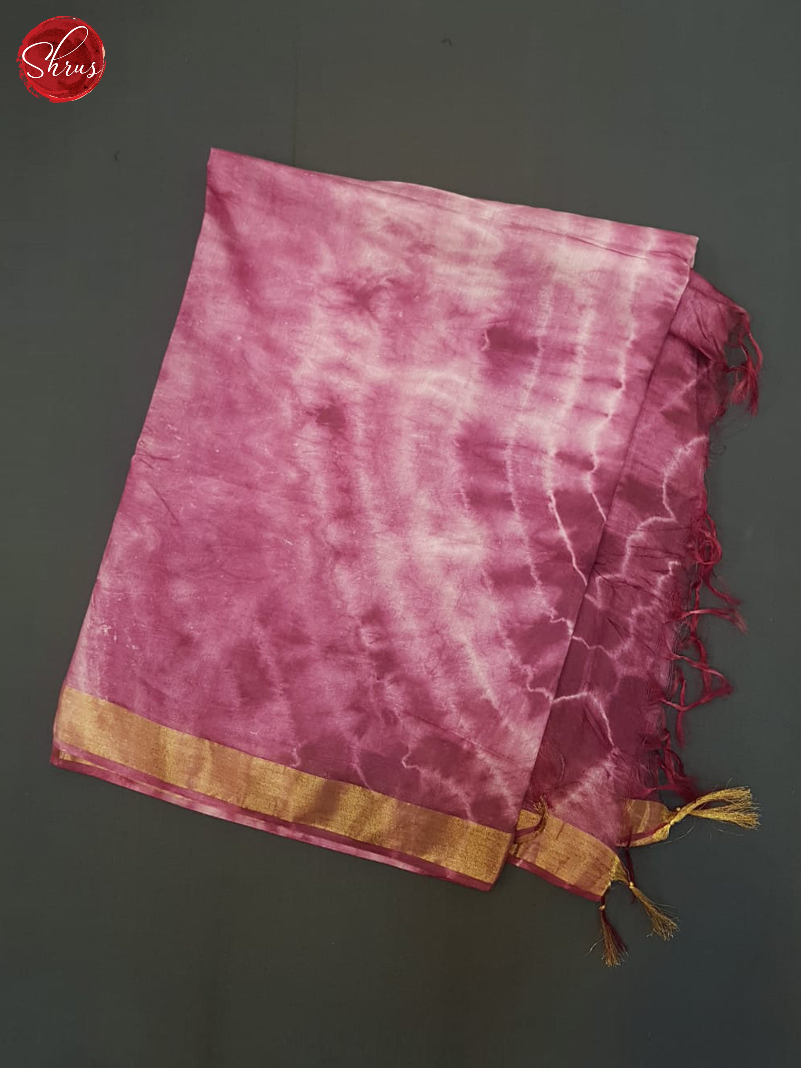 Pink And Wine- Shibori Saree - Shop on ShrusEternity.com