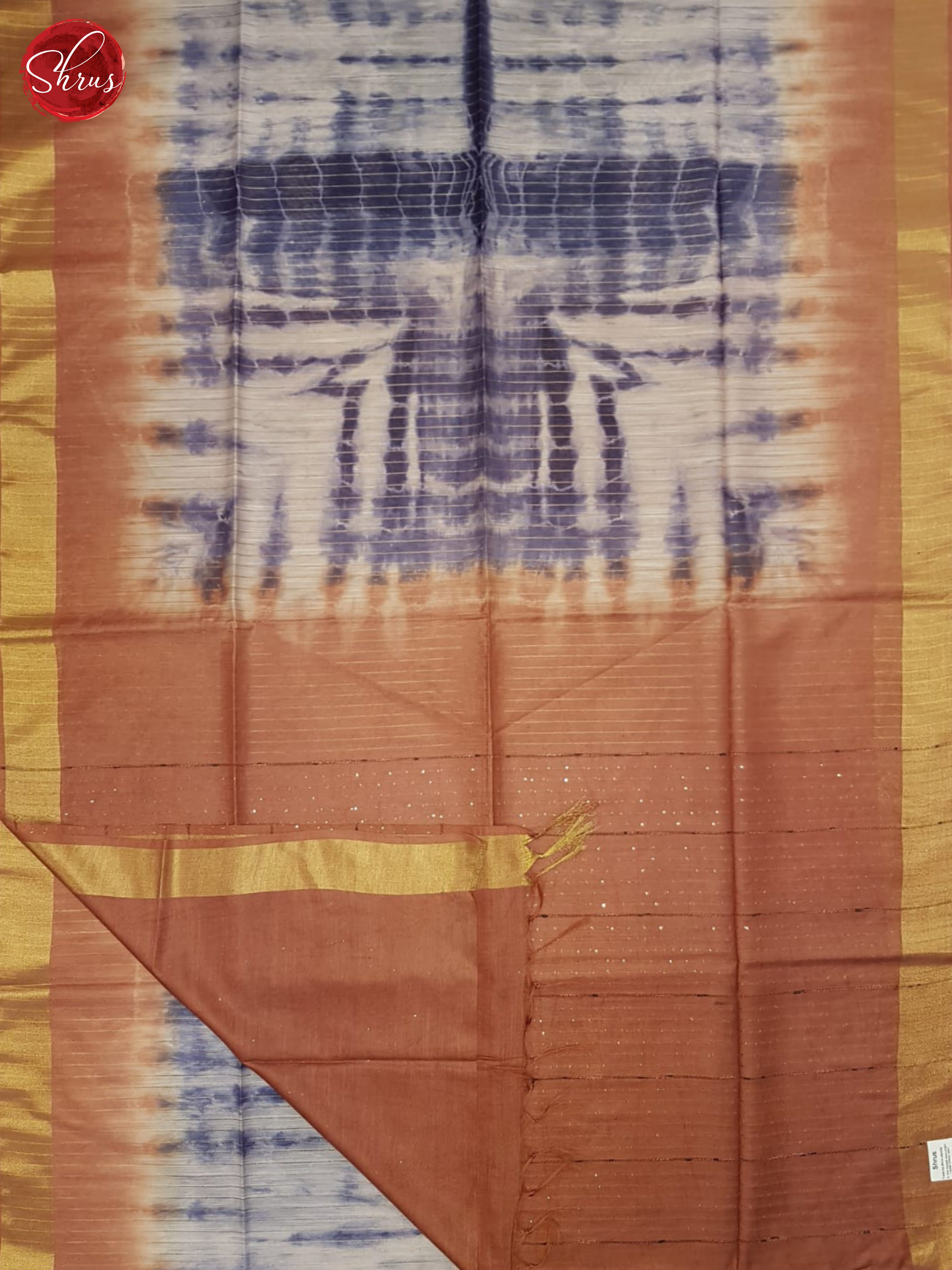 Onion Pink And Brick Brown- Shibori Saree - Shop on ShrusEternity.com
