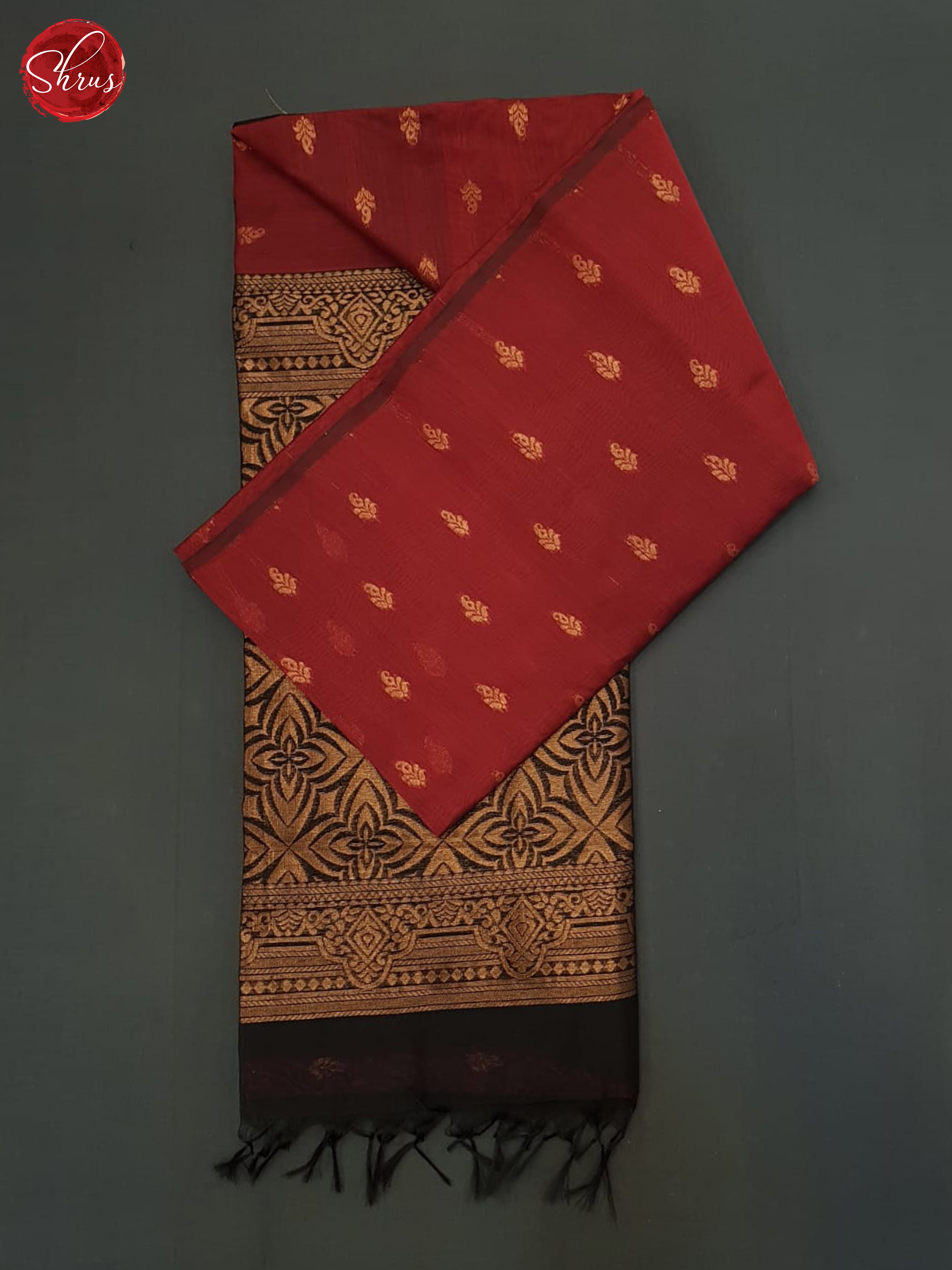 Araku Maroon And Black- Semi Silk Cotton Saree - Shop on ShrusEternity.com