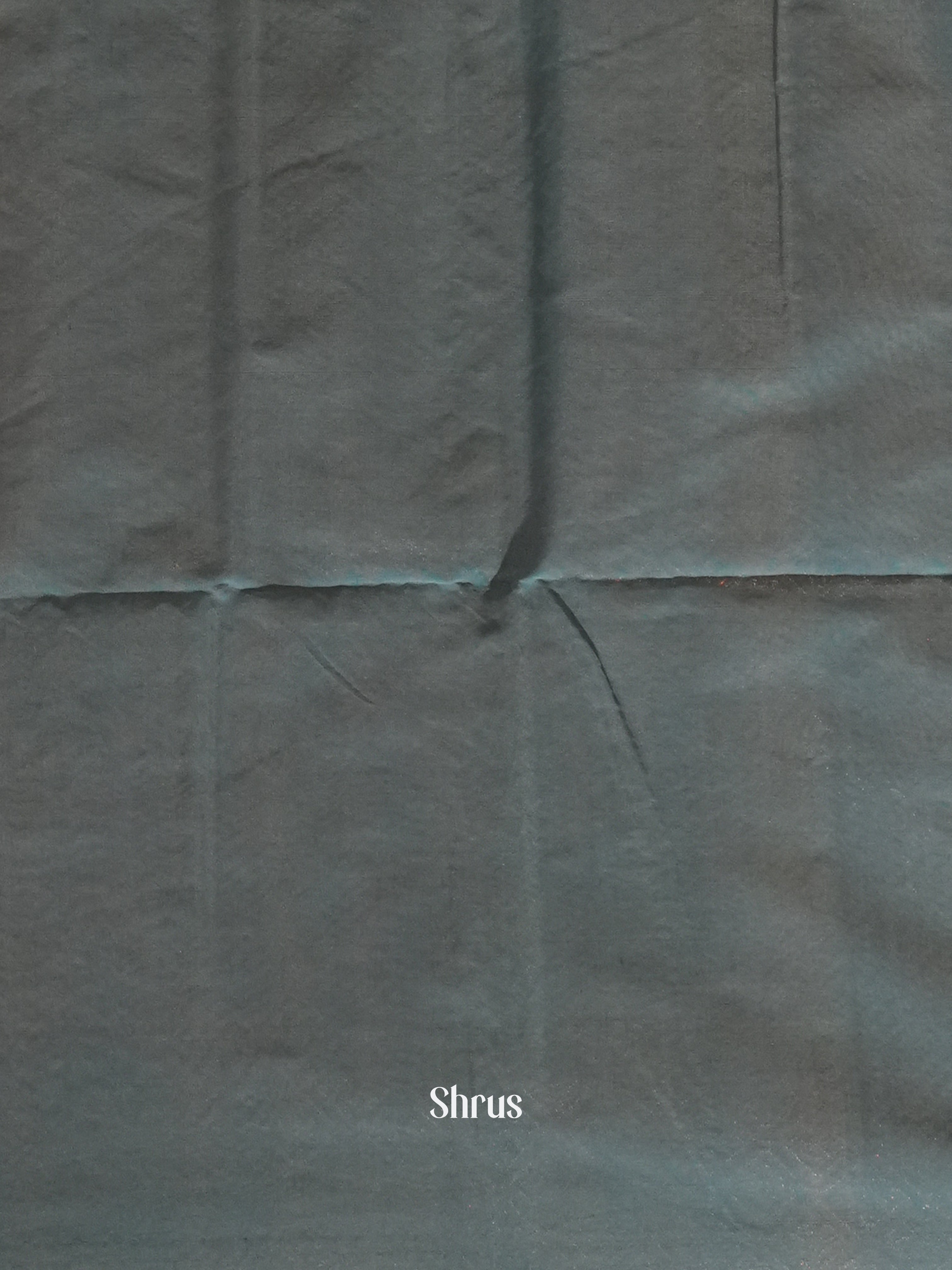 Peach Orange And Blue- Semi Silk Cotton Saree - Shop on ShrusEternity.com