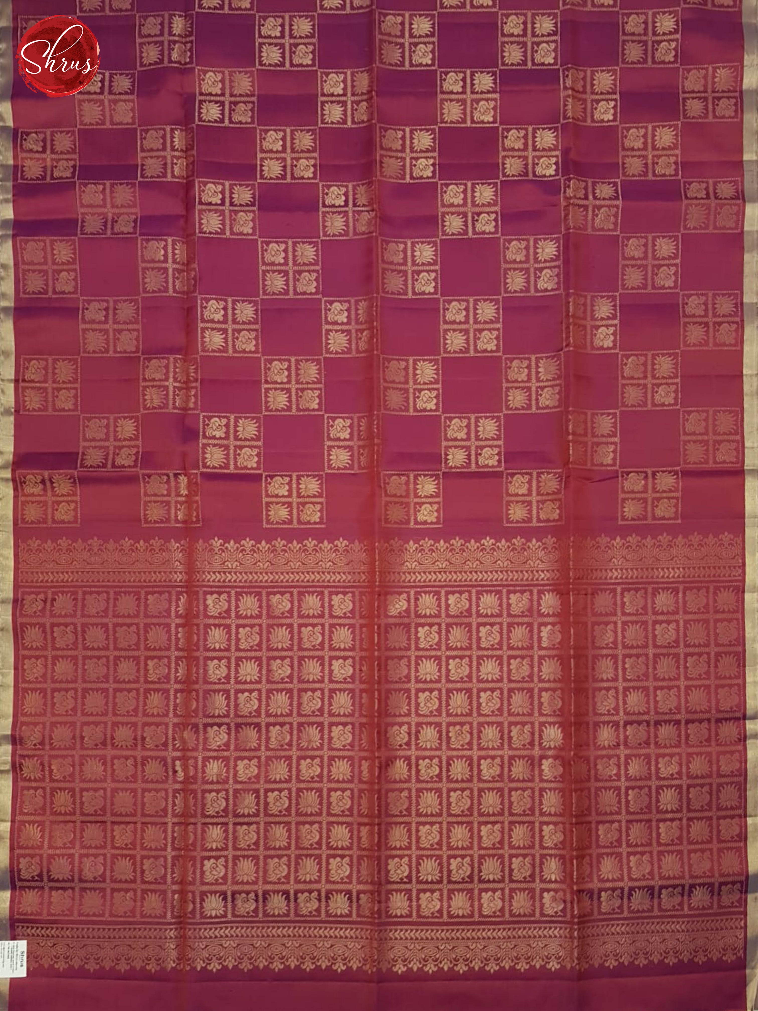 Maroon(Single Tone)- Soft Silk Saree - Shop on ShrusEternity.com