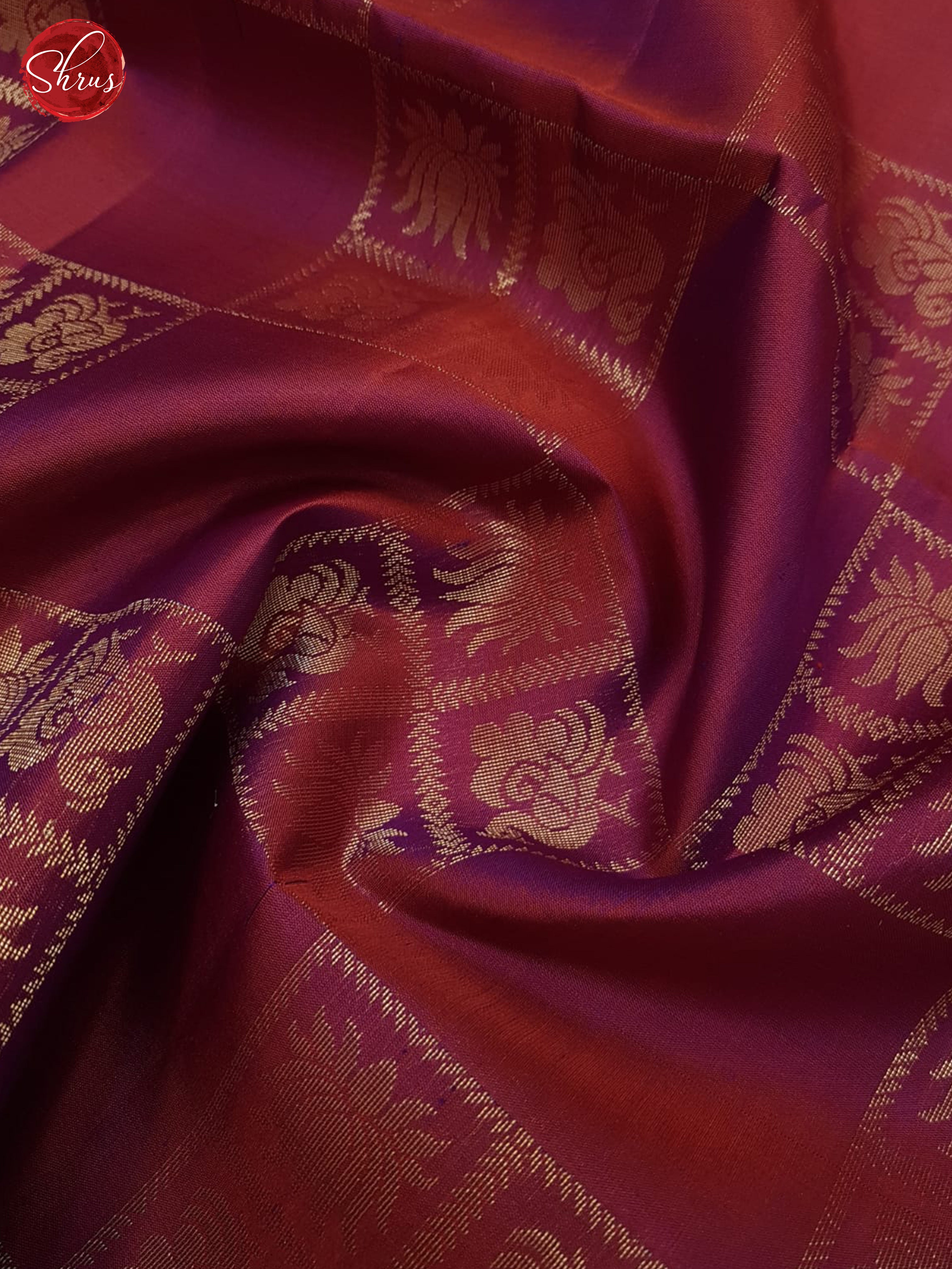 Maroon(Single Tone)- Soft Silk Saree - Shop on ShrusEternity.com