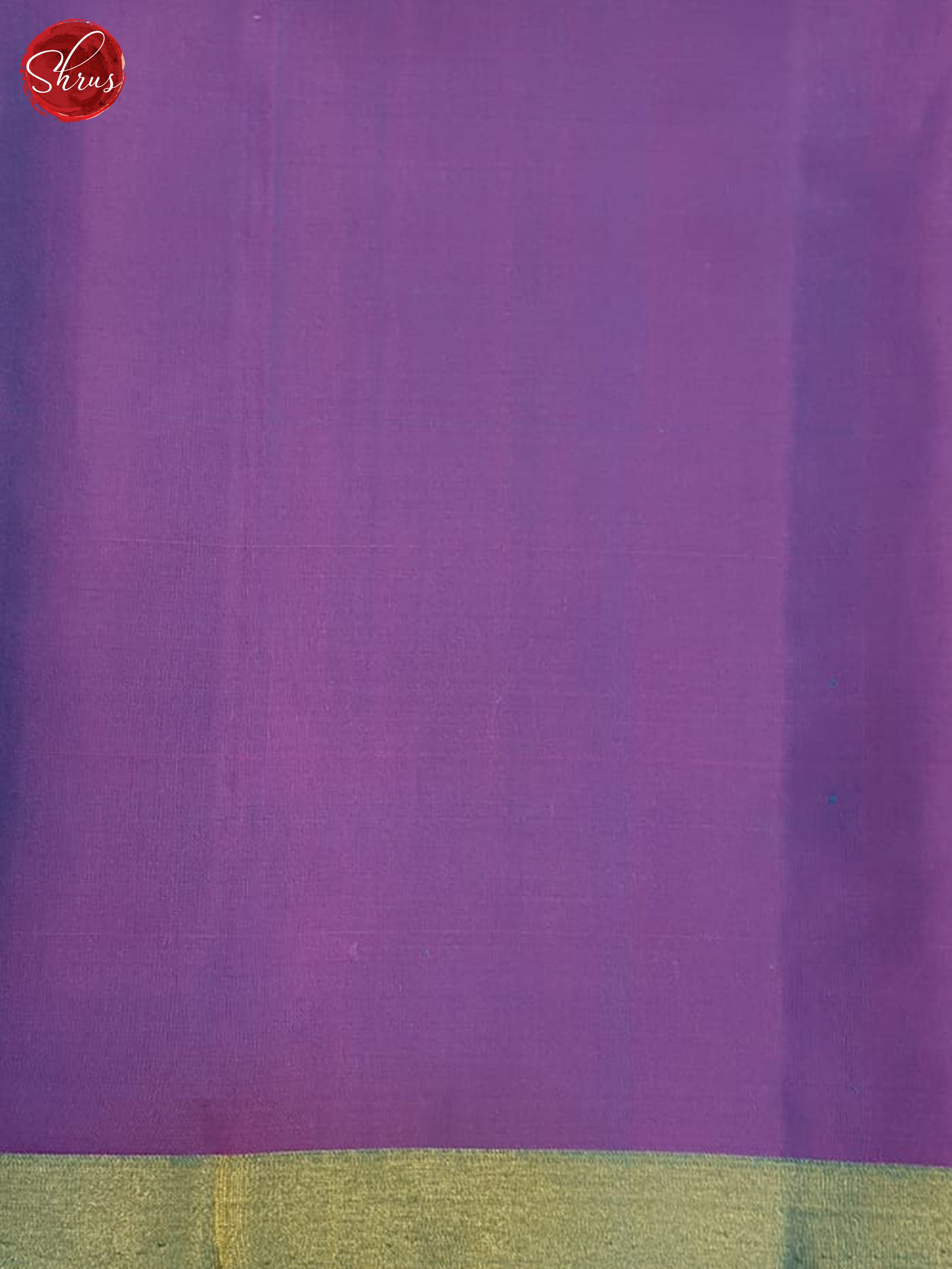 Blue And Pinkish Purple- Soft Silk Saree - Shop on ShrusEternity.com