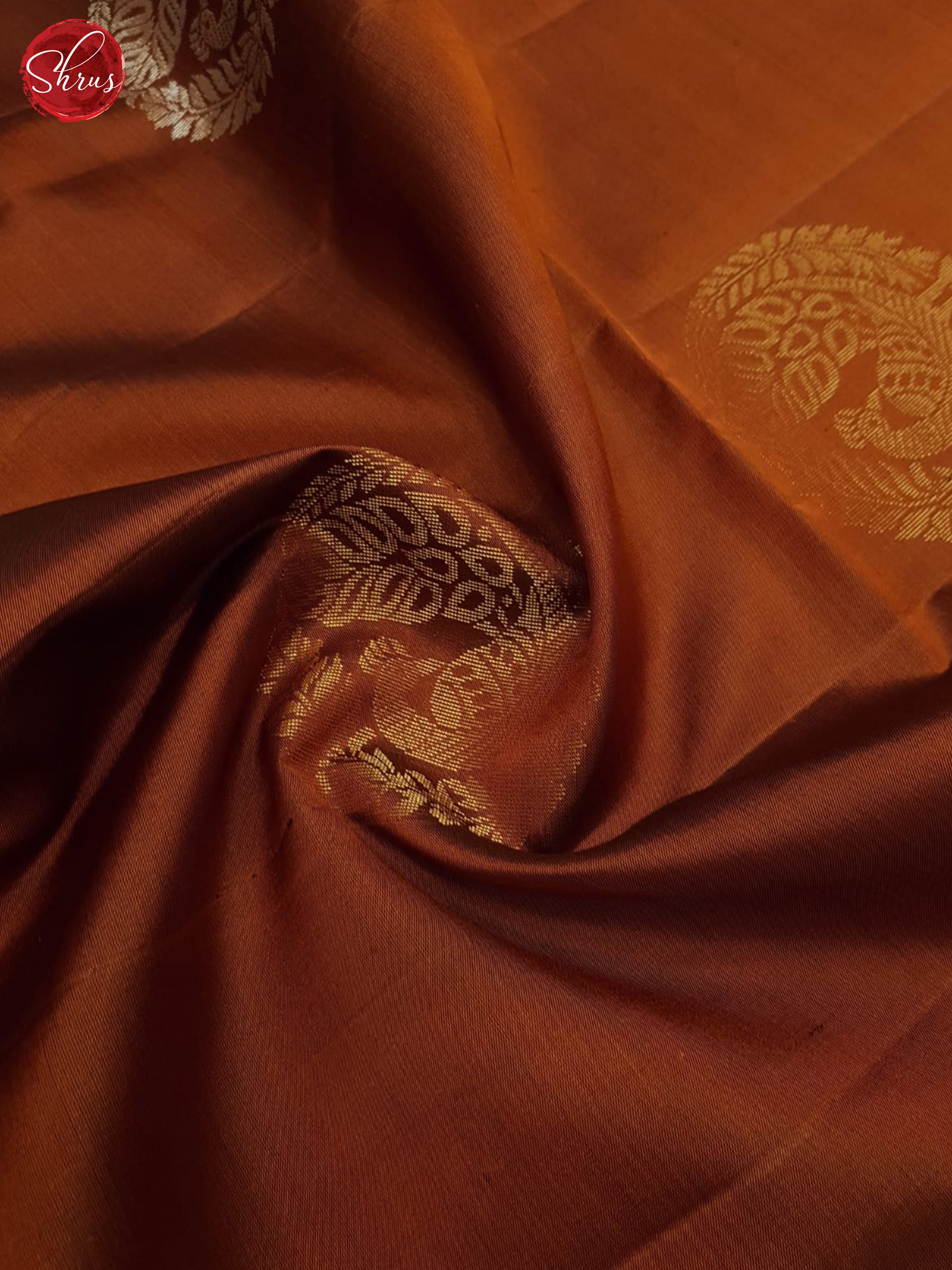 Brown And Blue-Soft Silk Saree - Shop on ShrusEternity.com
