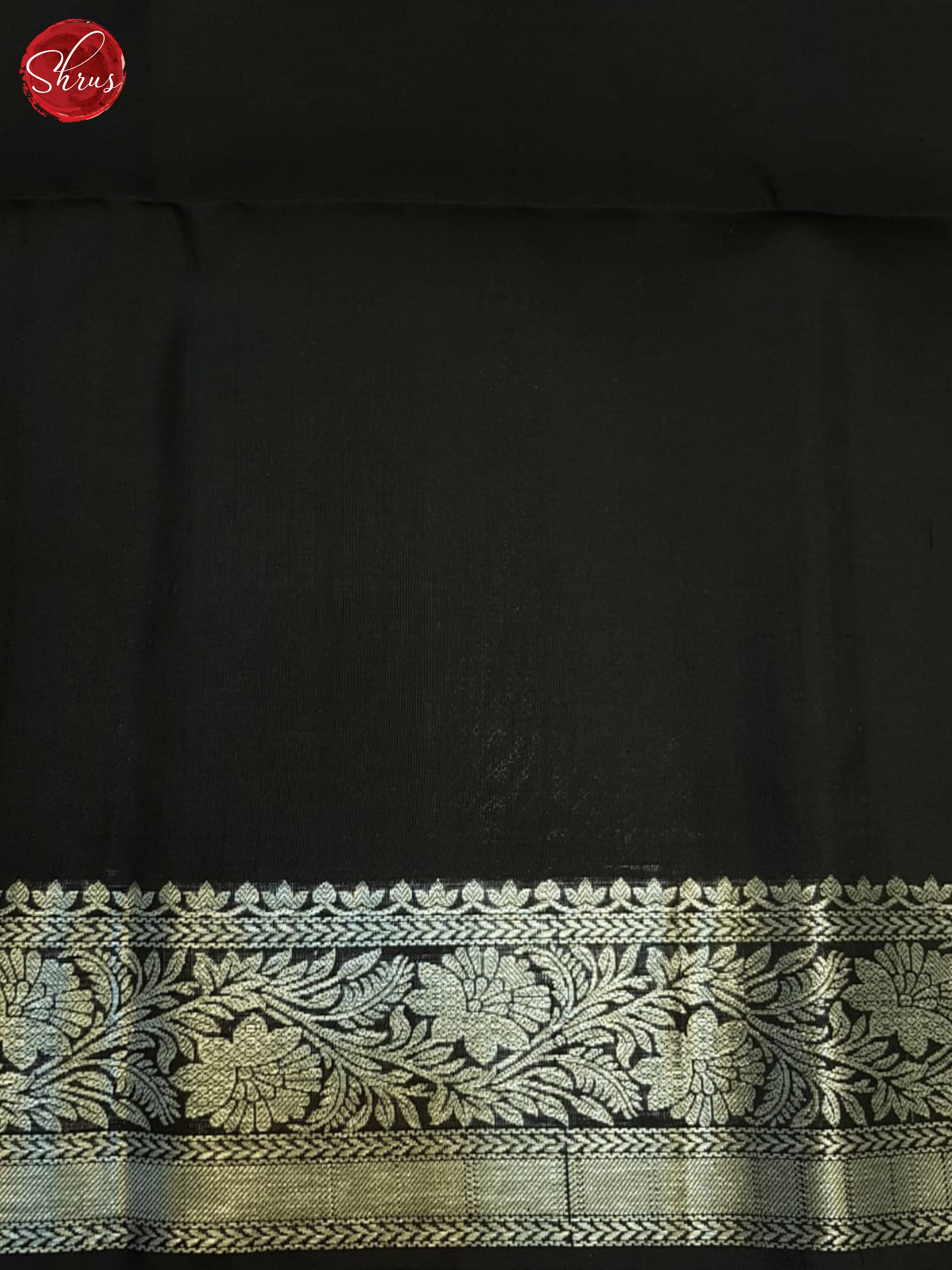 Cream And Black-Soft Silk Saree - Shop on ShrusEternity.com