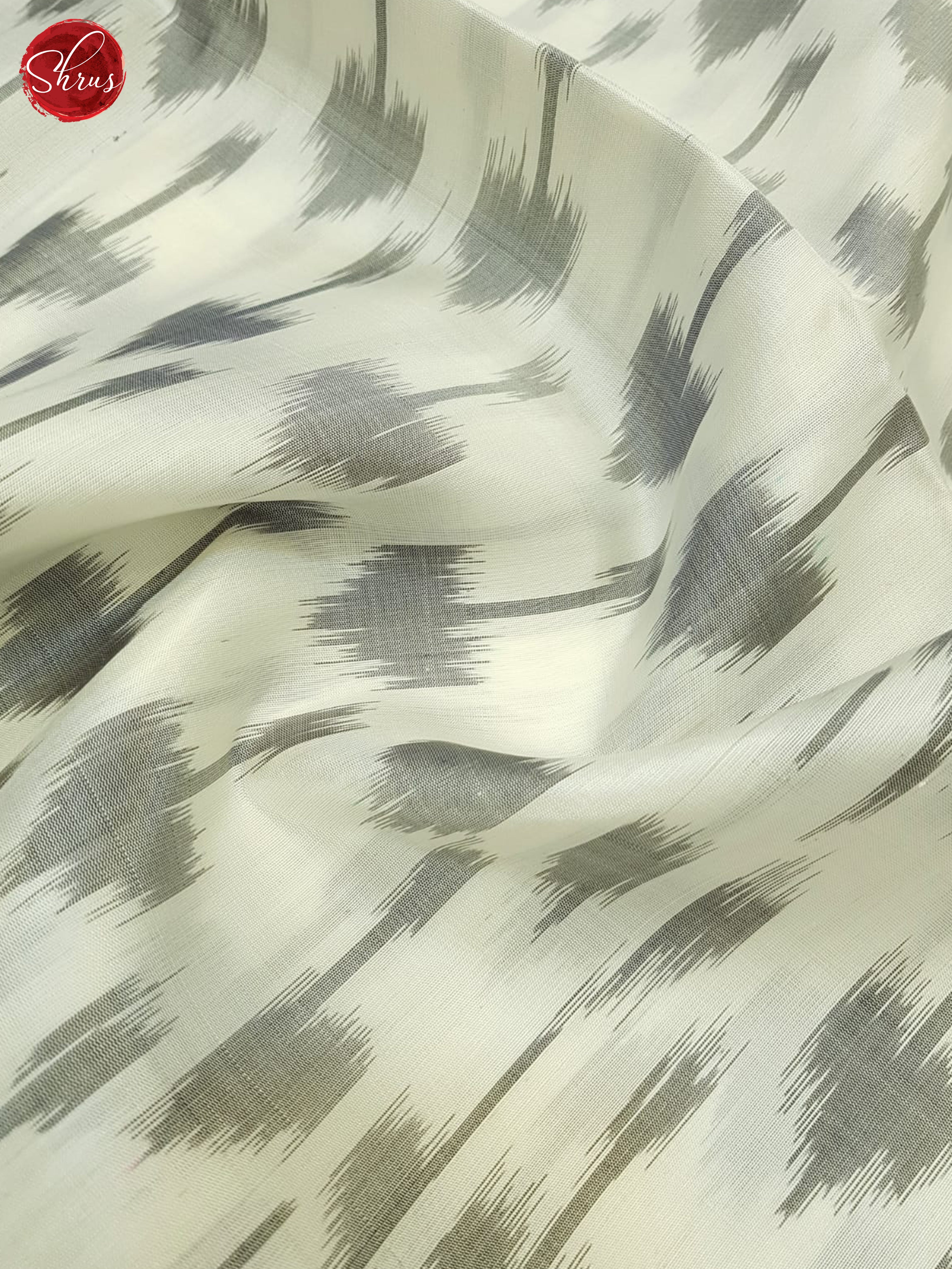 Cream And Black- Soft Silk Saree - Shop on ShrusEternity.com