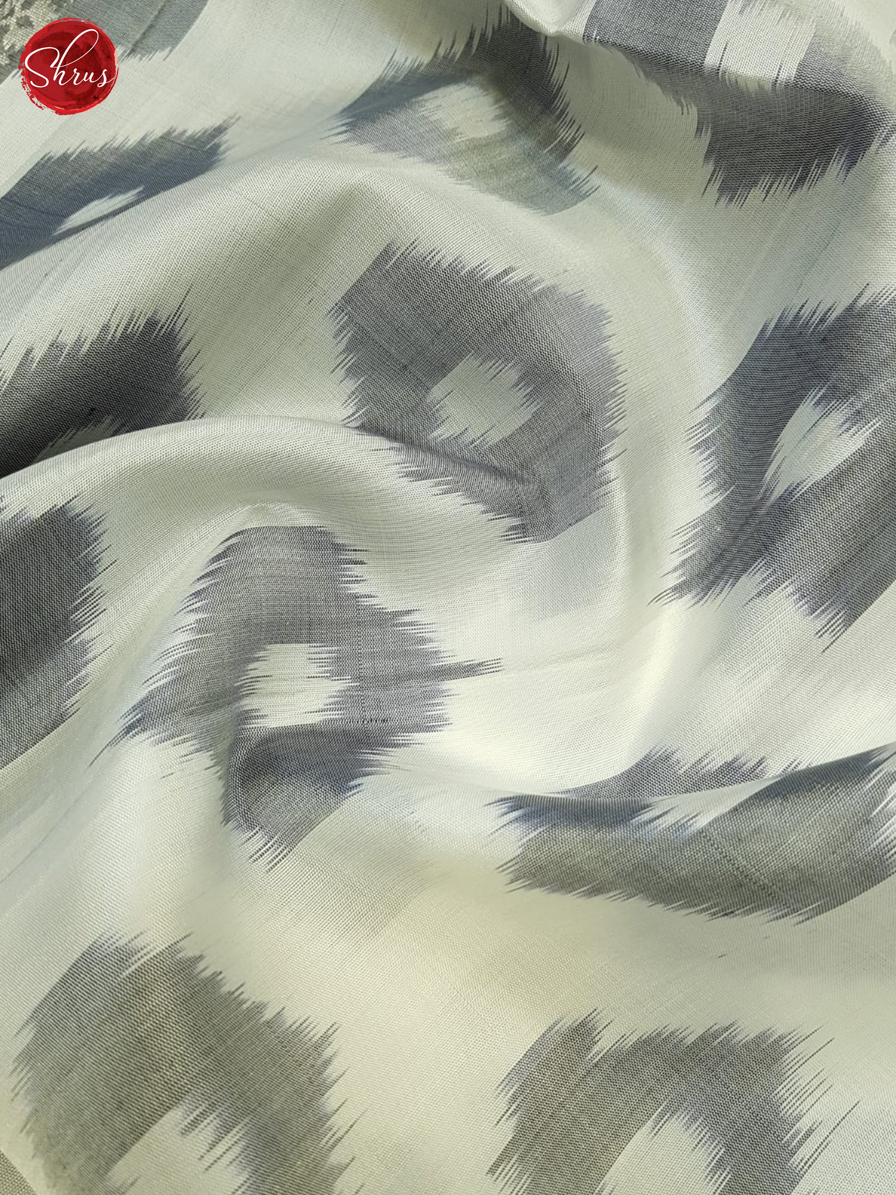 Cream And Black- Soft Silk Saree - Shop on ShrusEternity.com