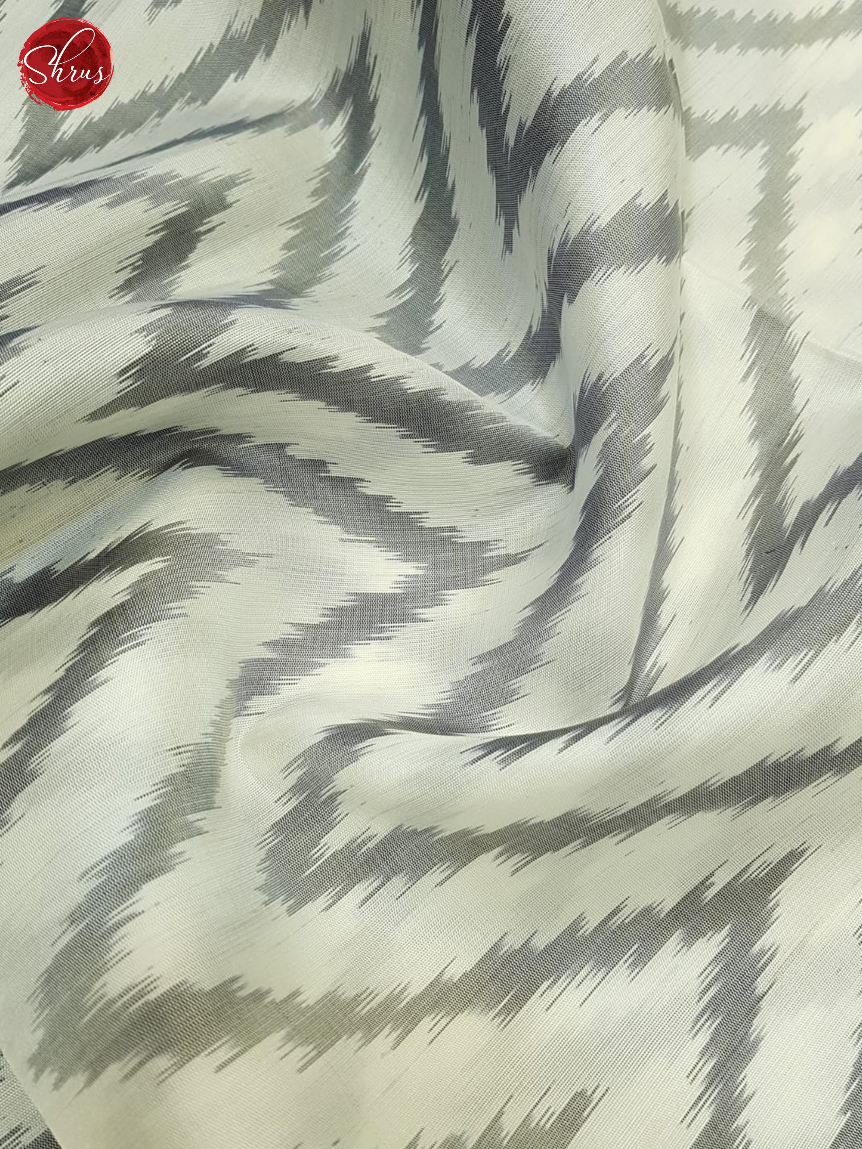 Cream And Black- Soft Silk Saree - Shop on ShrusEternity.com