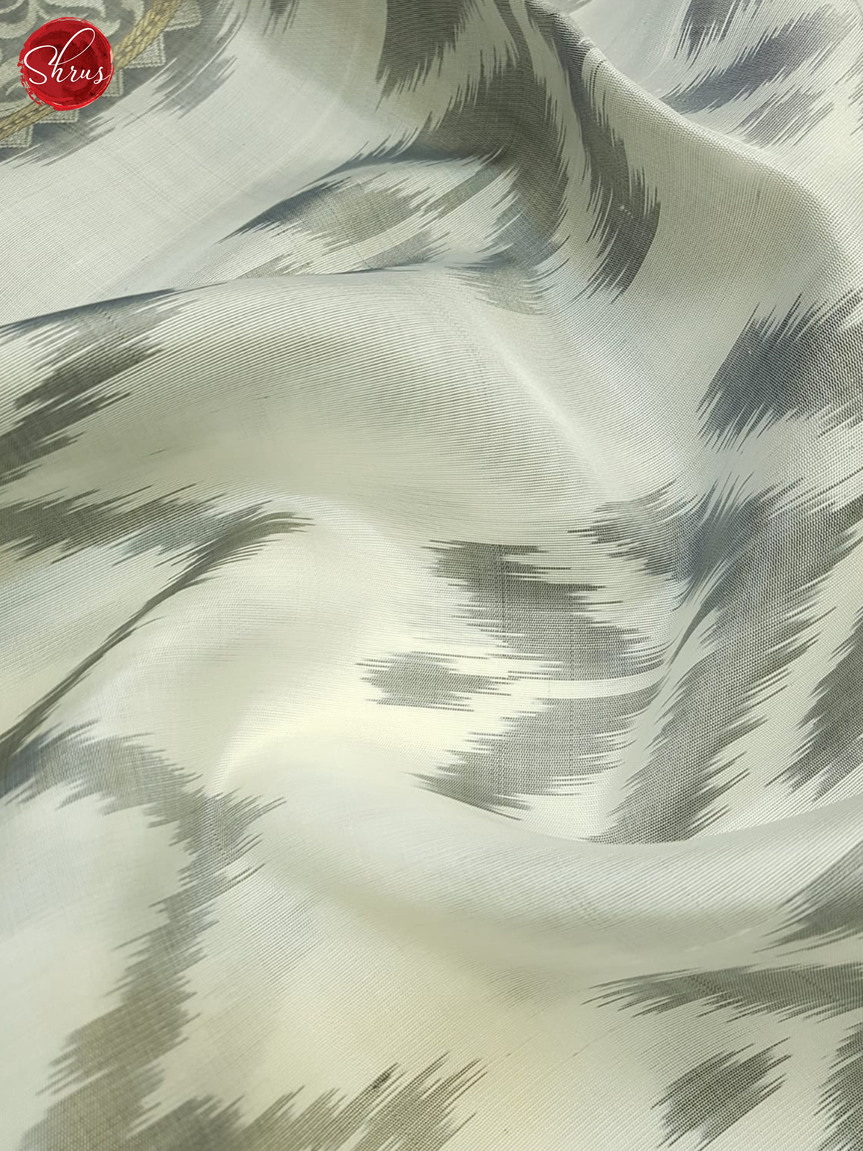 Cream And Black- Soft Silk Saree - Shop on ShrusEternity.com