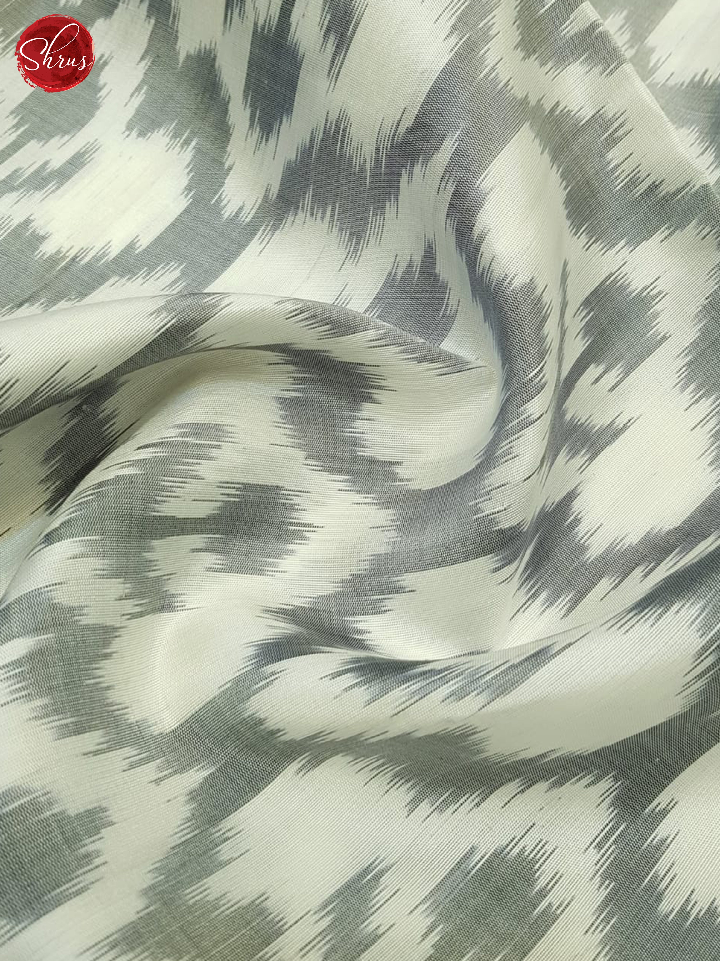Cream And Black- Soft Silk Saree - Shop on ShrusEternity.com