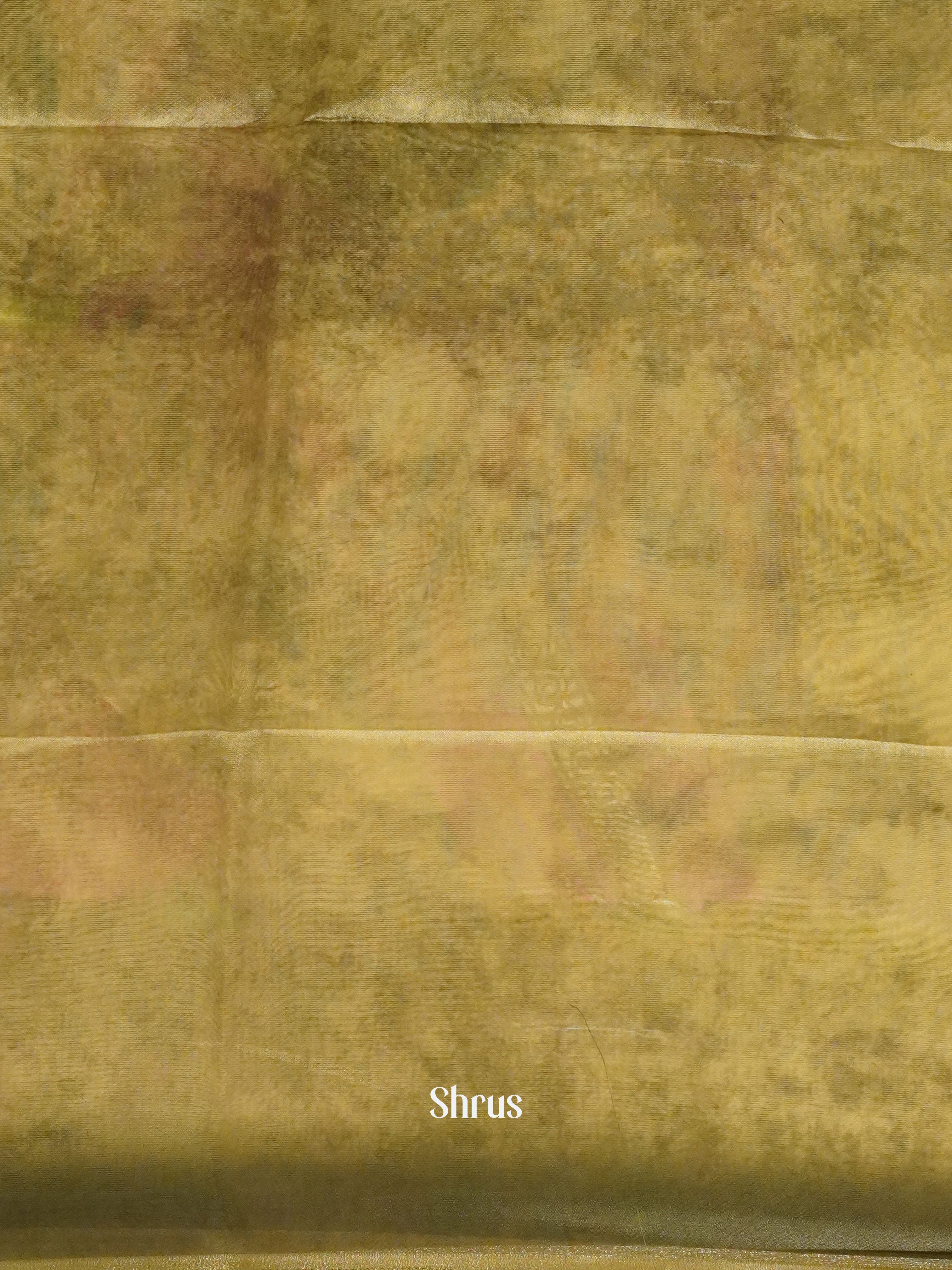 Yellowish Green- Semi Organza - Shop on ShrusEternity.com