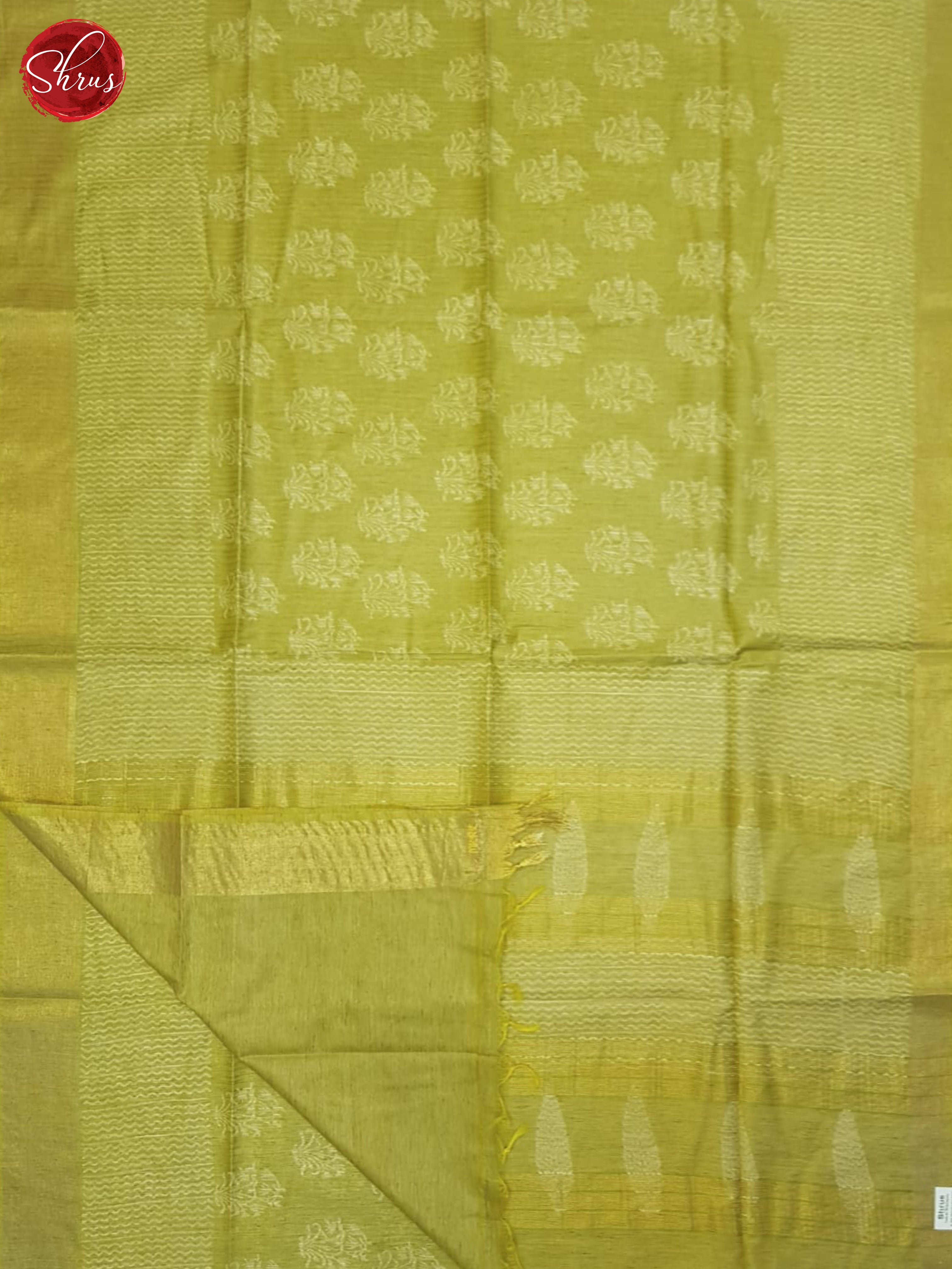 Green(Single Tone)- Semi Gicha Saree - Shop on ShrusEternity.com