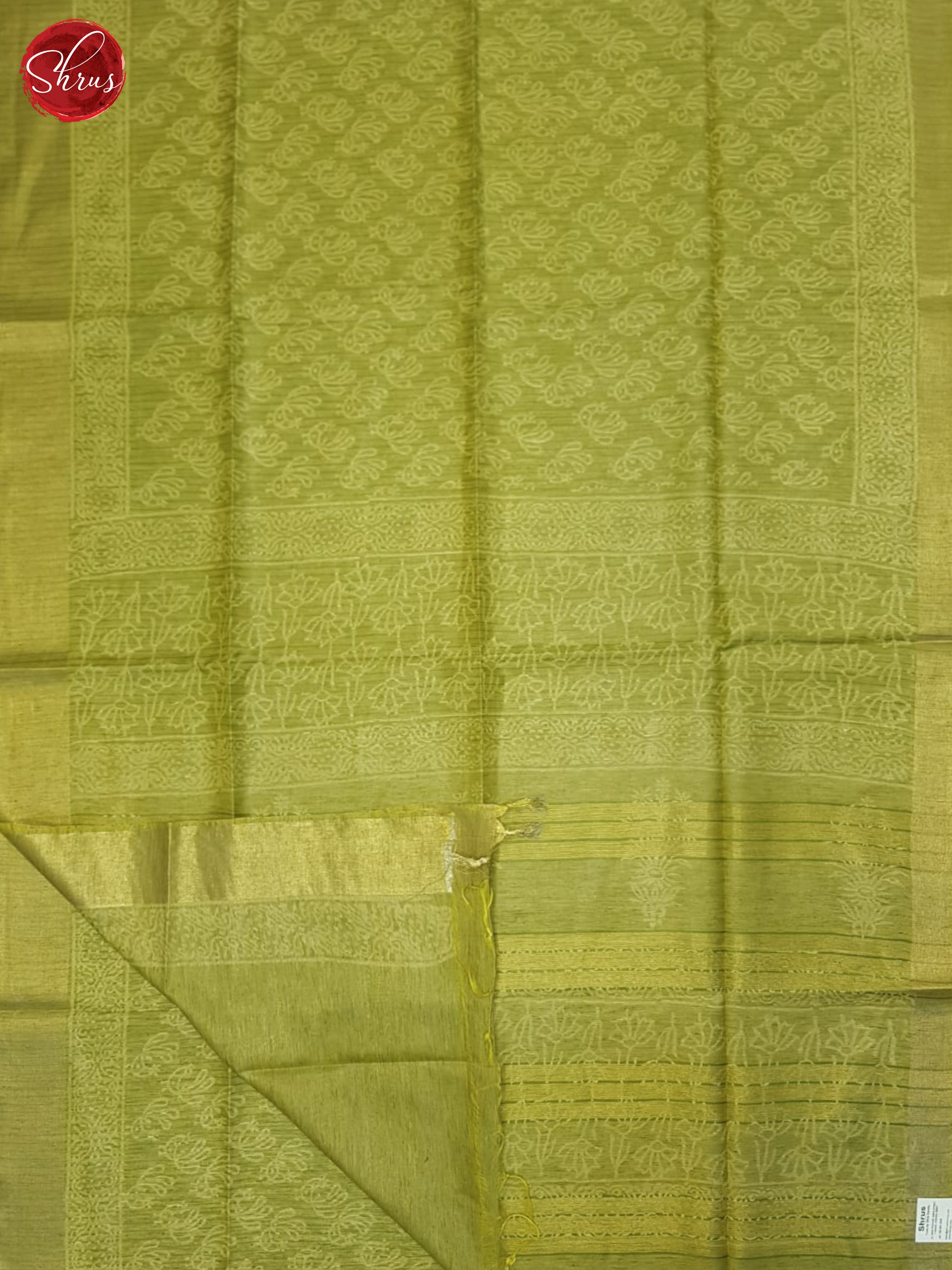 Green(Single Tone)- Semi Gicha Saree - Shop on ShrusEternity.com