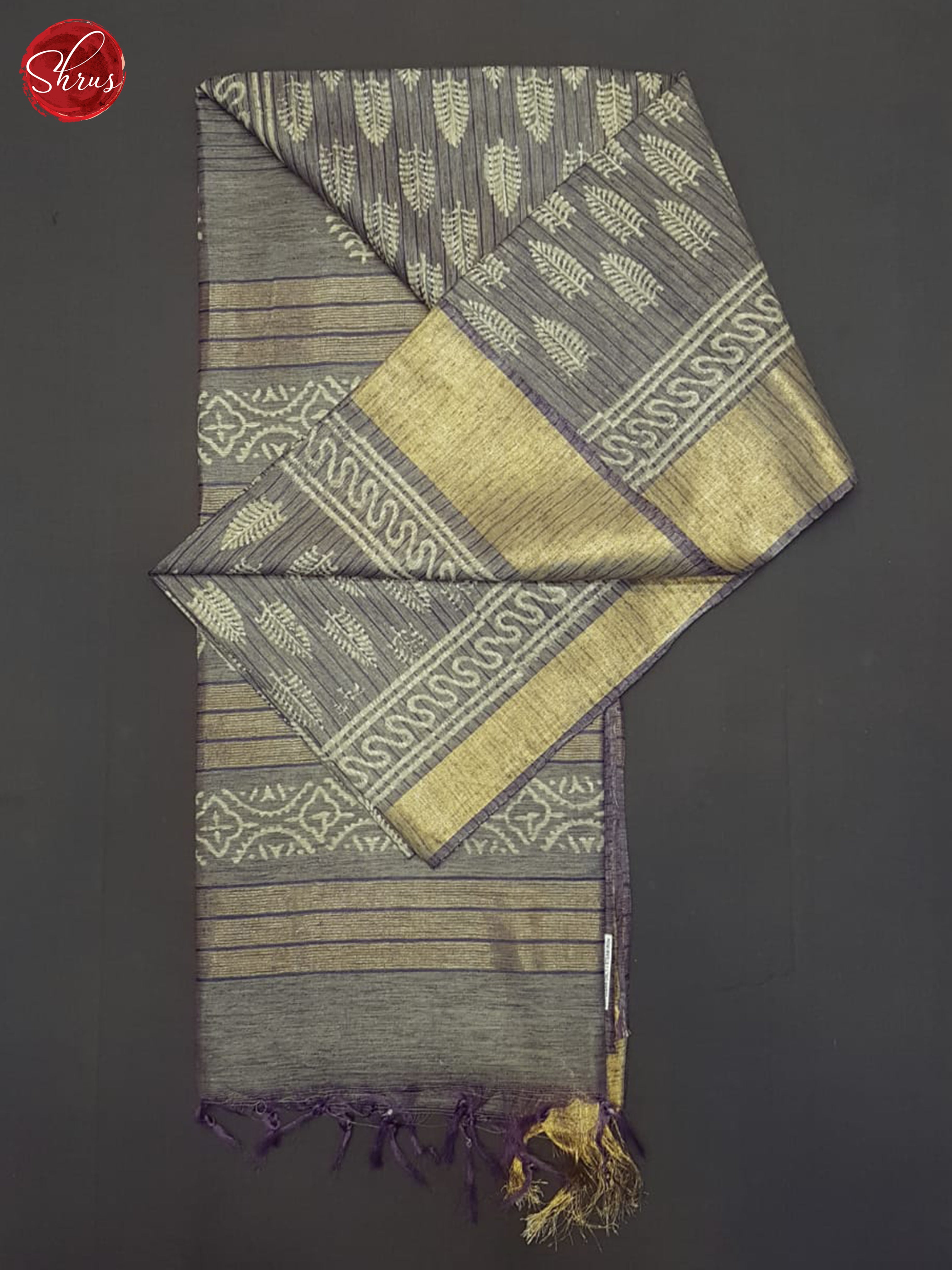 Dusty Lavender(Single Tone)- Semi Gicha Saree - Shop on ShrusEternity.com