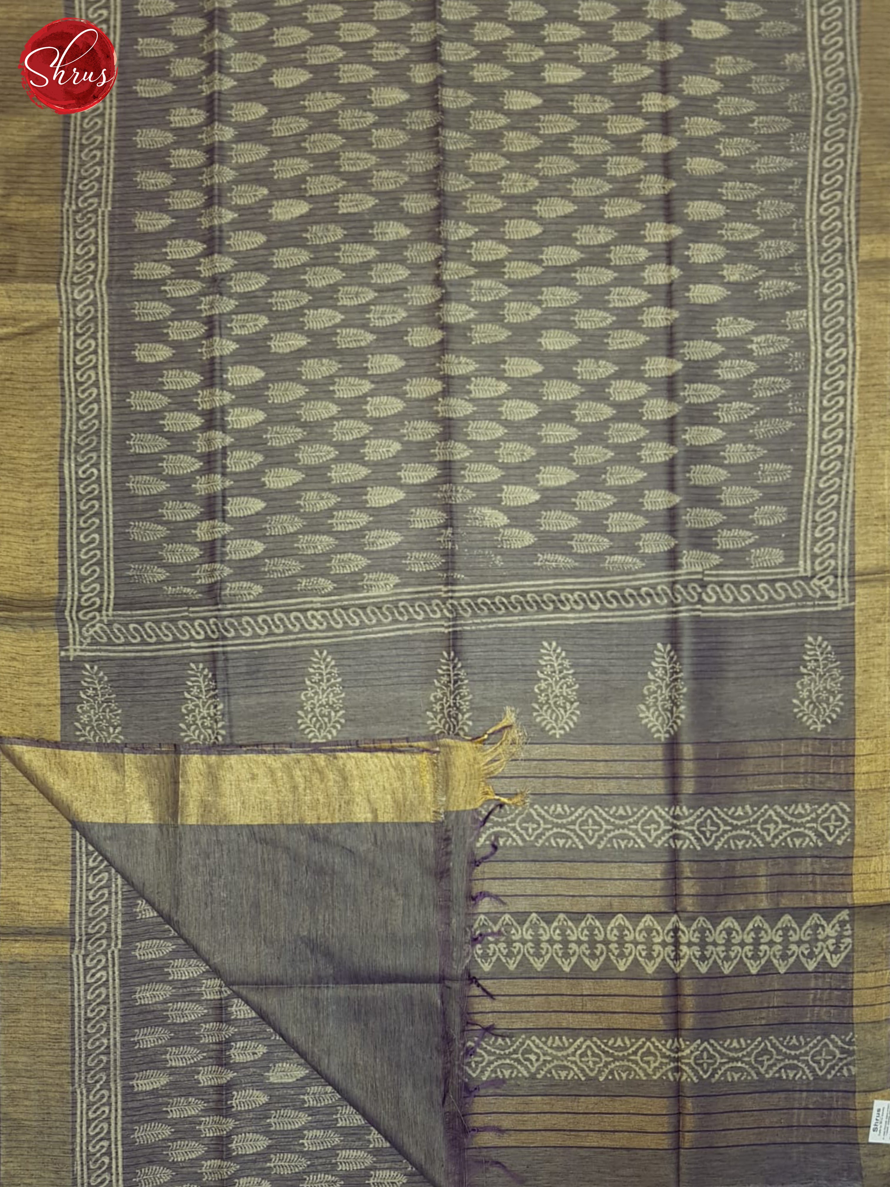Dusty Lavender(Single Tone)- Semi Gicha Saree - Shop on ShrusEternity.com