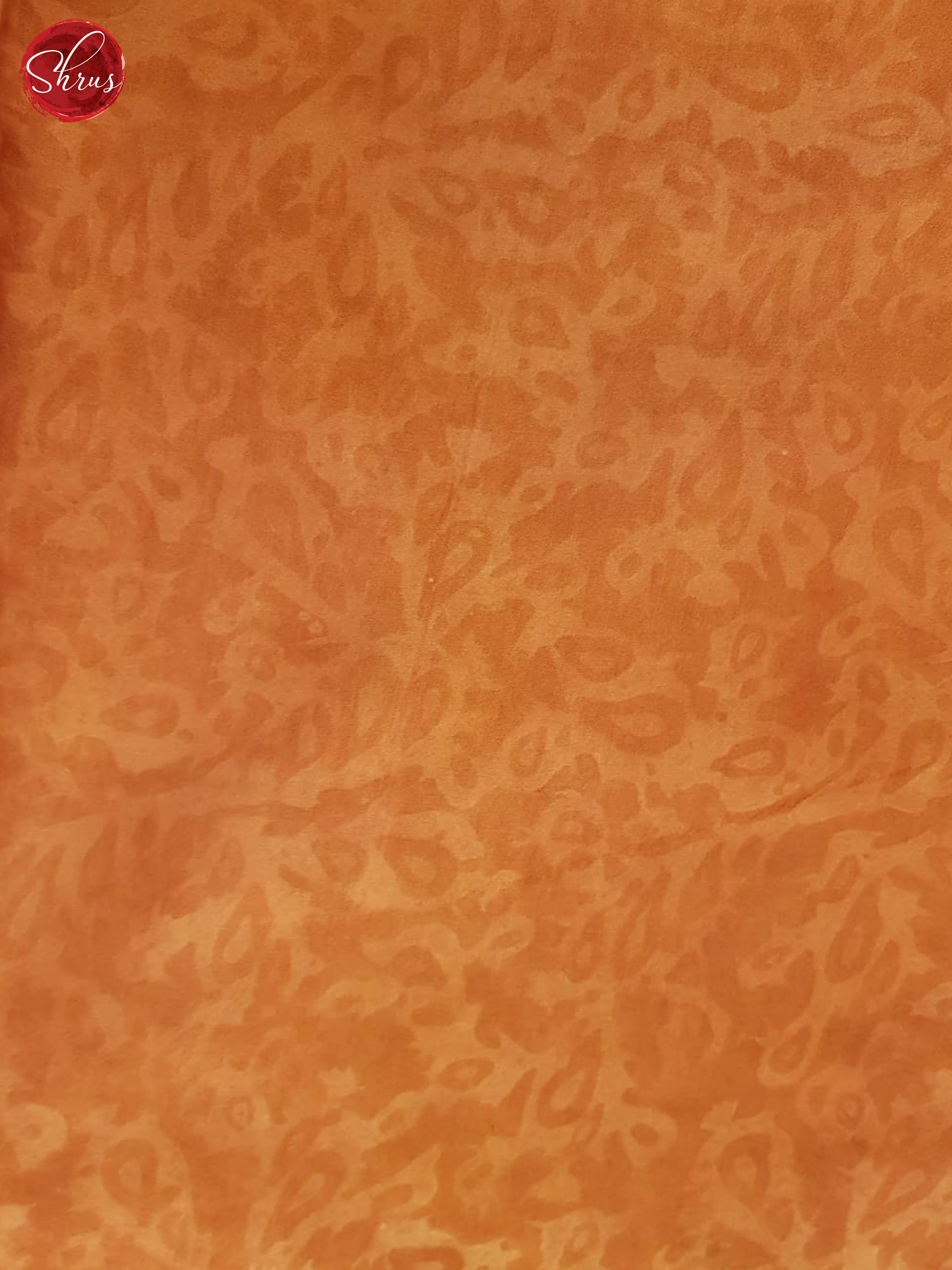 Orange & Brown - Modal Silk Saree - Shop on ShrusEternity.com