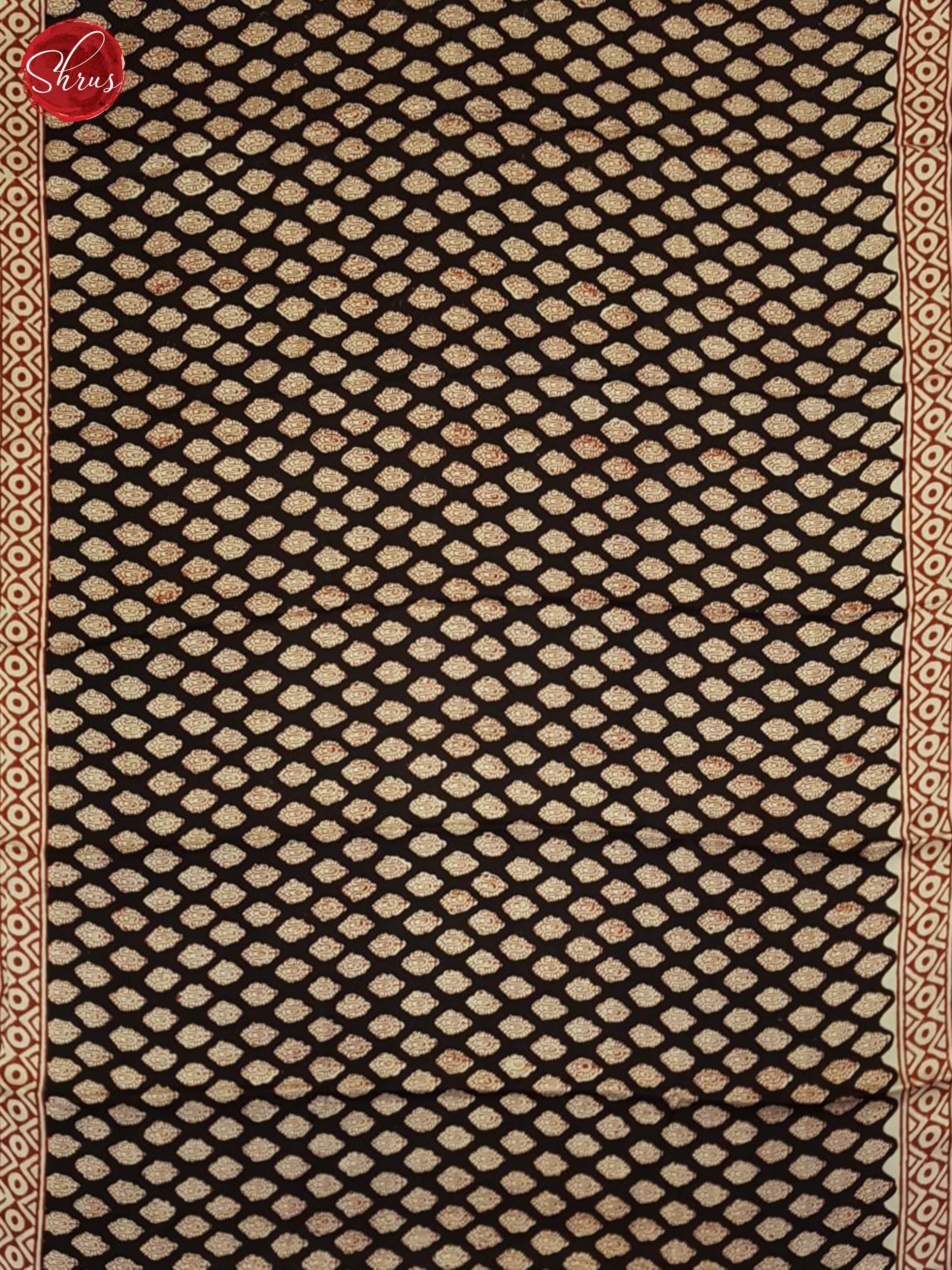 Black & Red - Modal Silk Saree - Shop on ShrusEternity.com