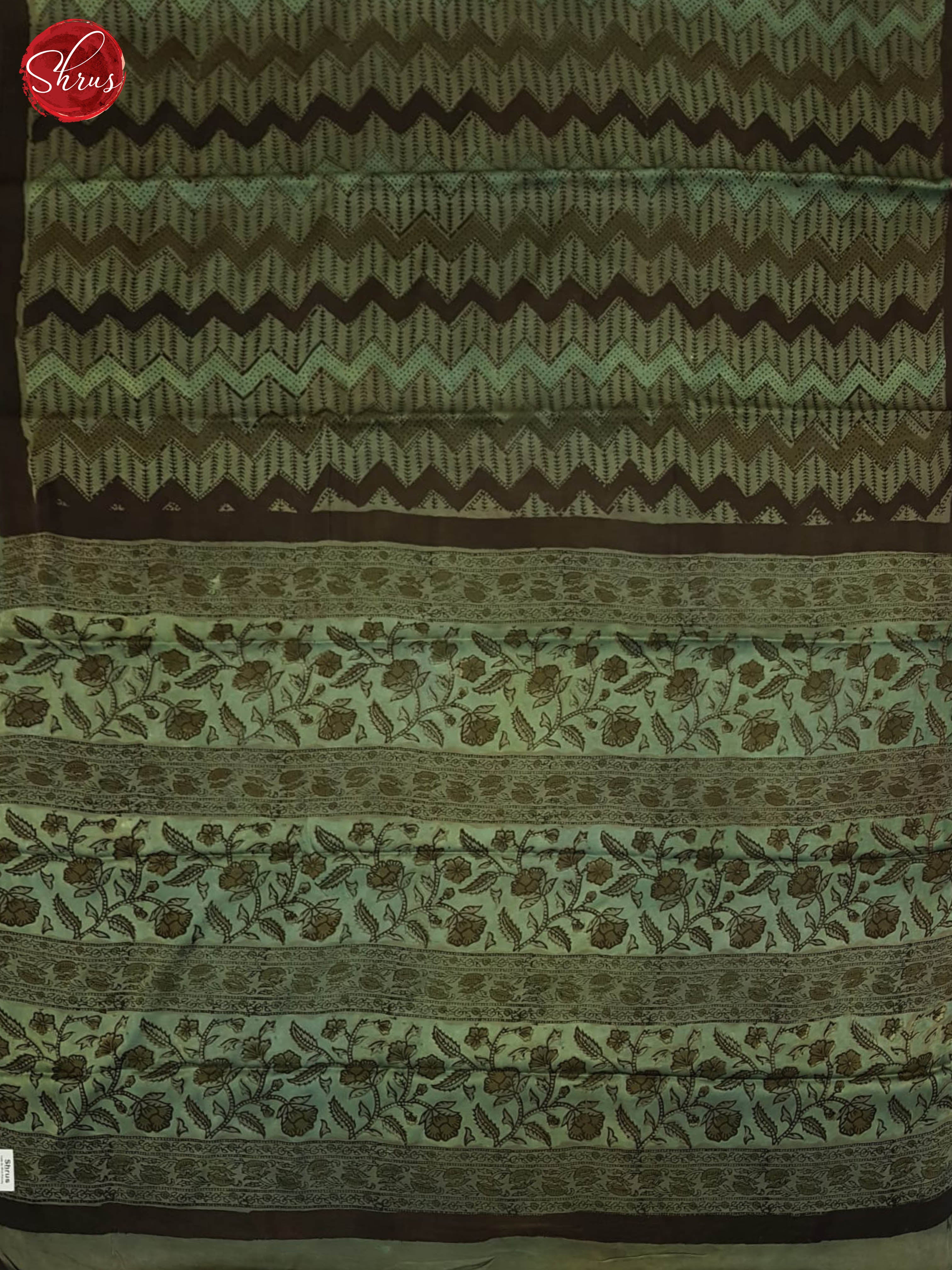 Green & Brown - Modal Silk Saree - Shop on ShrusEternity.com